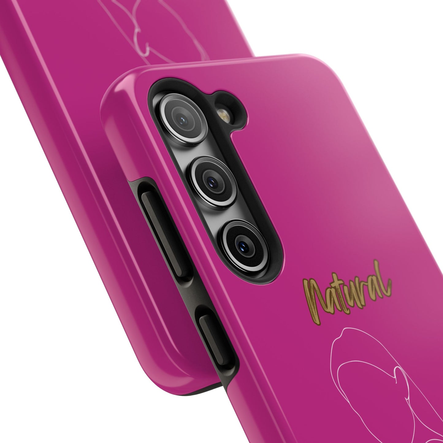Natural Woman Tilted Look (WL)Tough Phone Cases PINK