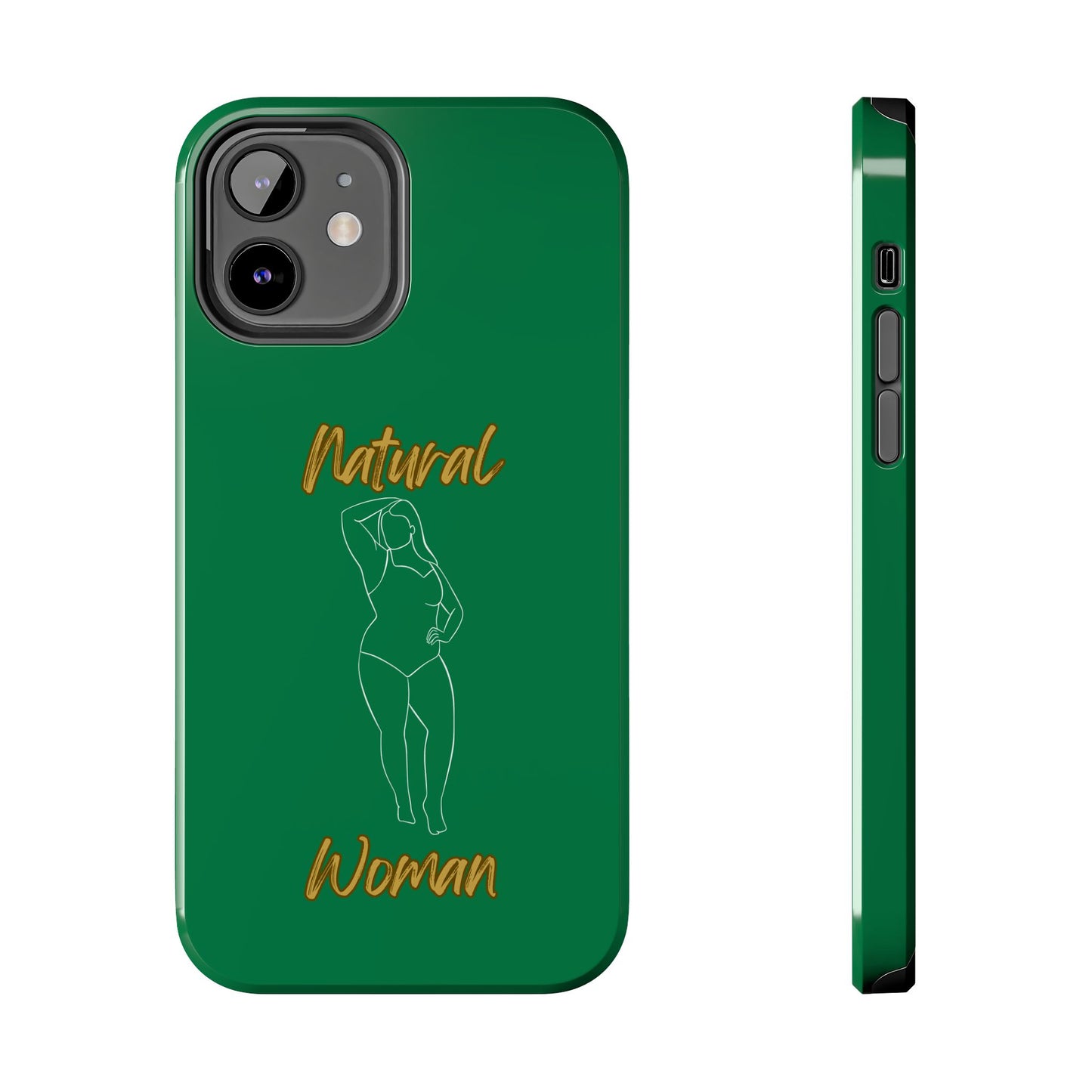 Natural Woman Looking Good (WL)Tough Phone Cases DARK GREEN
