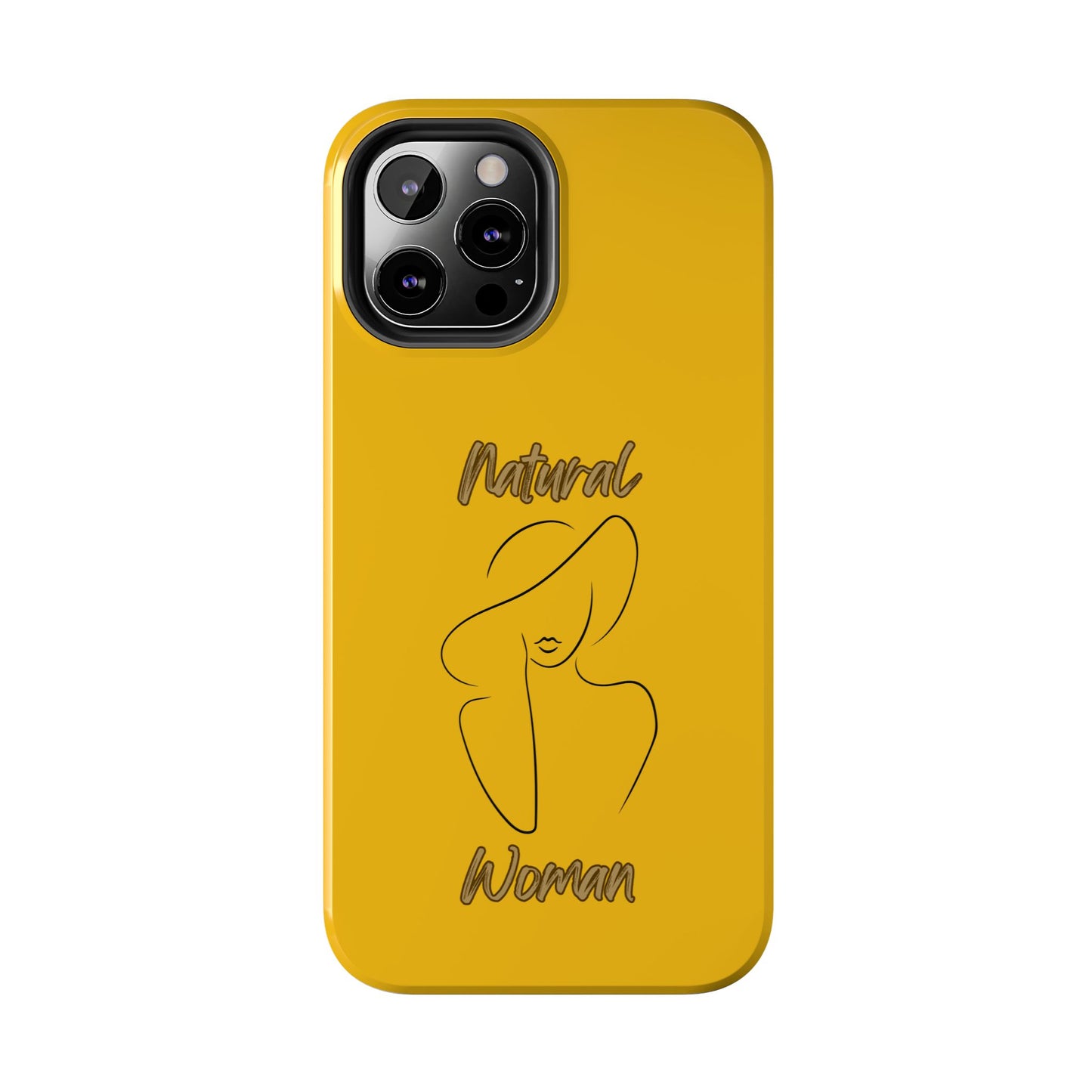 Natural Woman Sun Hat (BL) Tough Phone Cases YELLOW