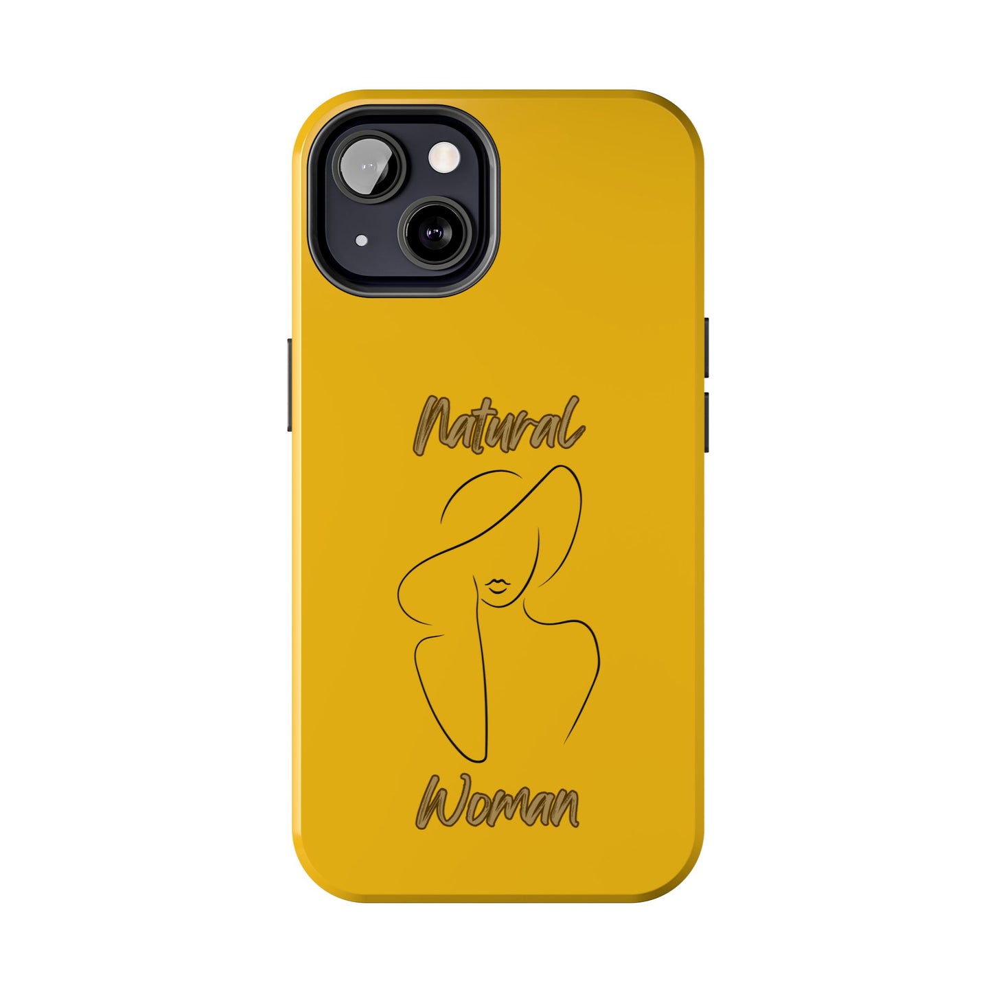 Natural Woman Sun Hat (BL) Tough Phone Cases YELLOW