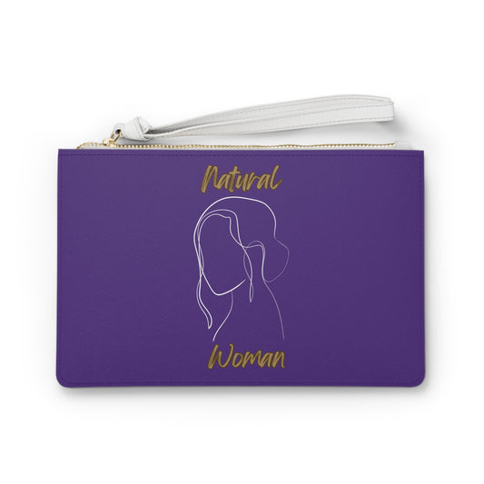 Natural Woman Hanging Hair (WL) Clutch Bag PURPLE