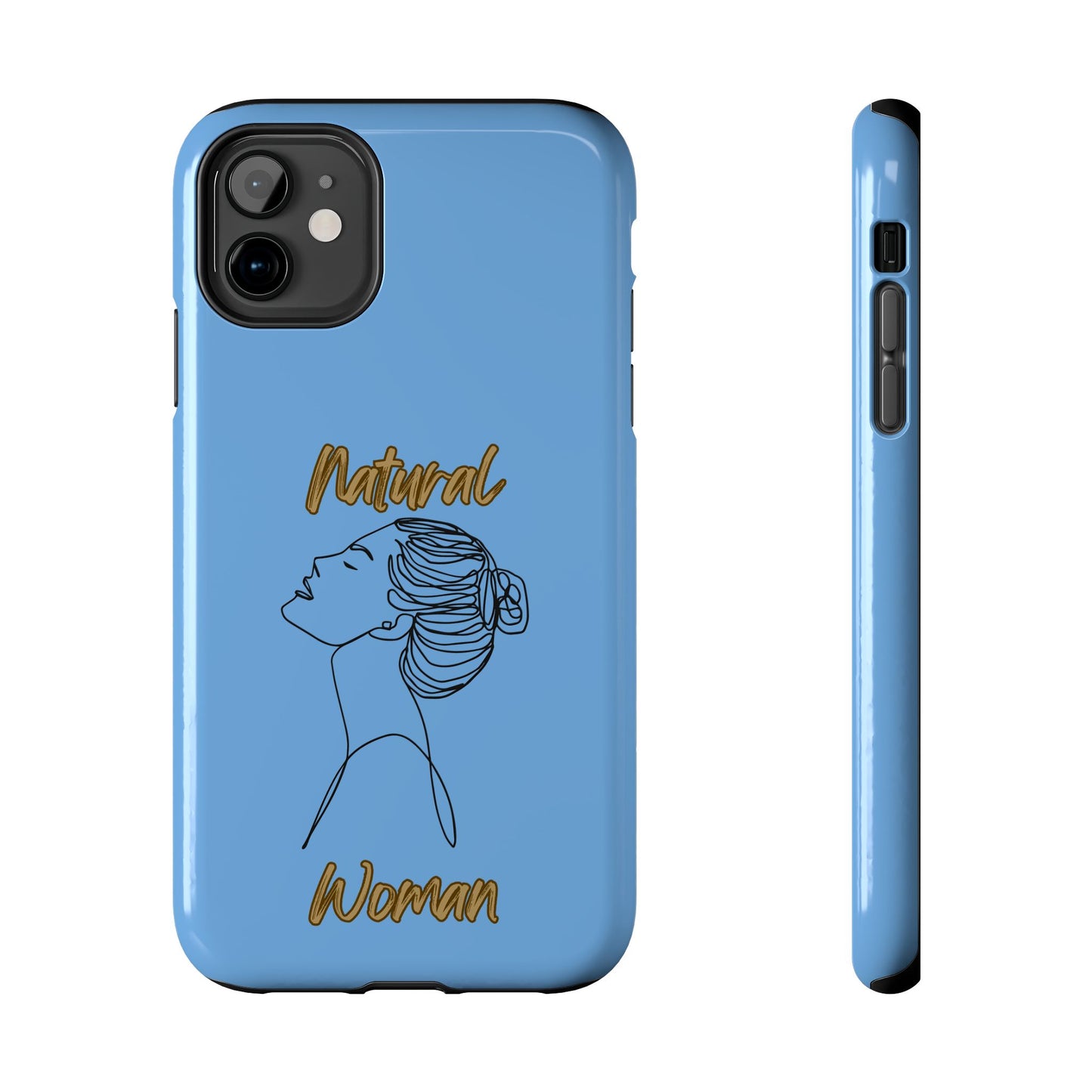 Natural Woman Wet Bun (BL) Tough Phone Cases LIGHT BLUE