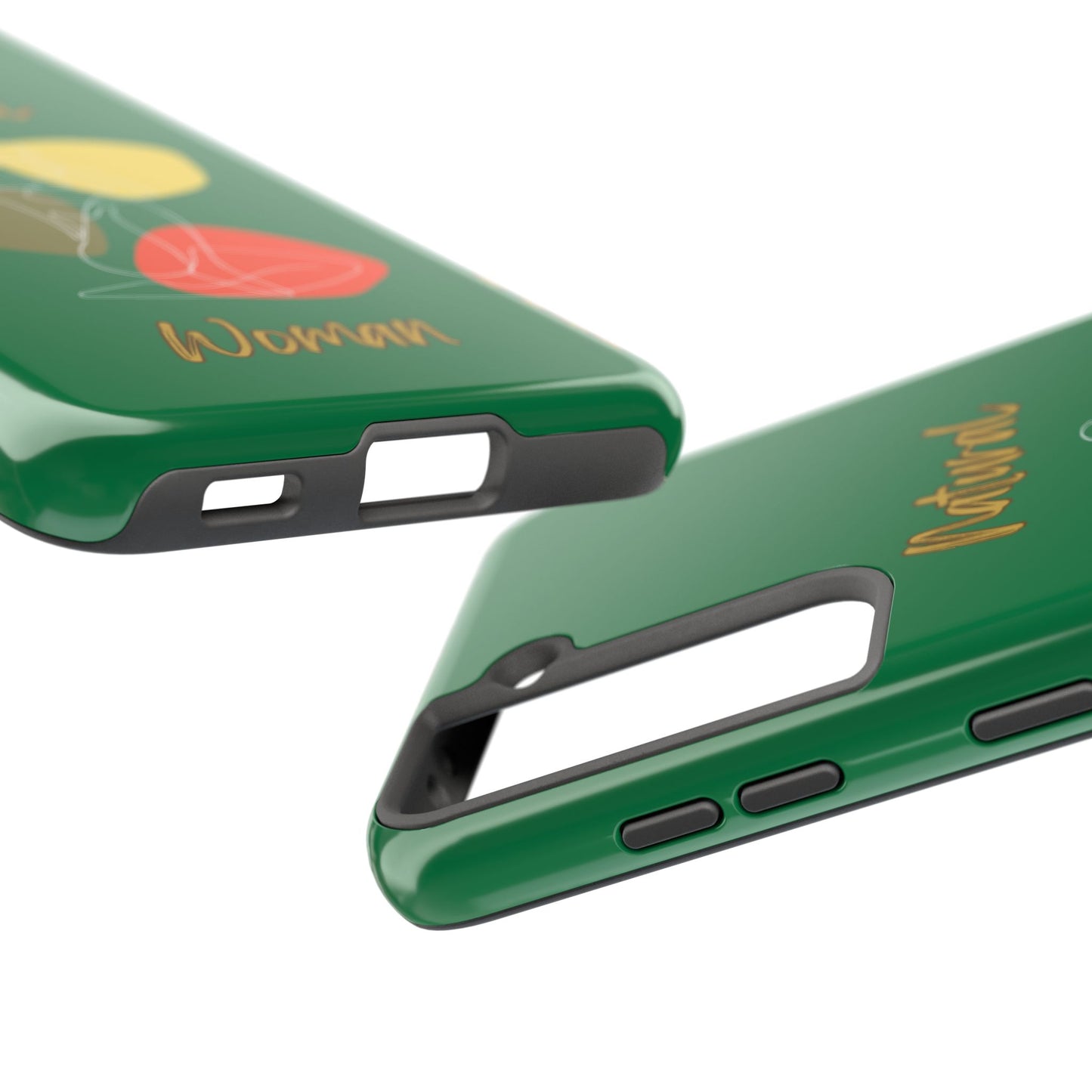 Natural Woman Colorful Pose (WL)Tough Phone Cases DARK GREEN
