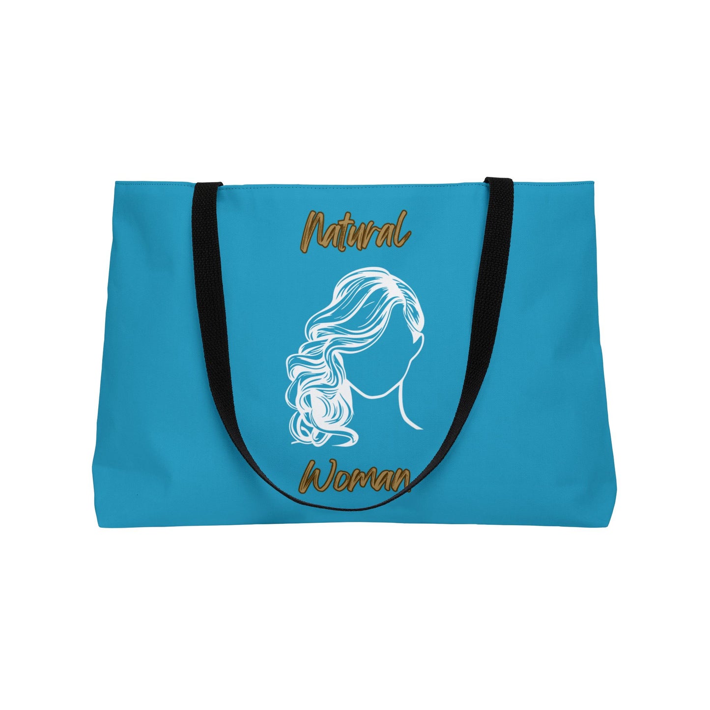 Natural Woman Long Curl (WL) Weekender Tote Bag TURQUOISE