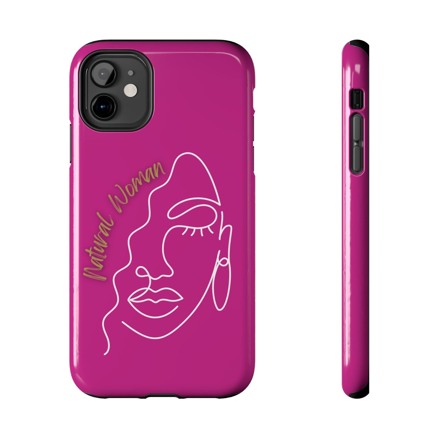 Natural Woman Half Face (WL)Tough Phone Case PINK