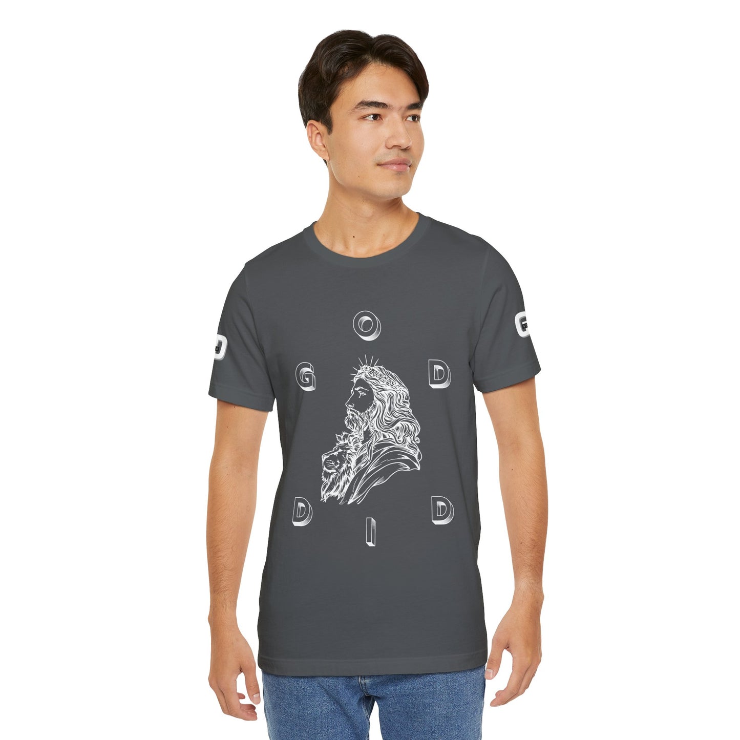 "GOD DID"  (WL) Jesus/Lion Profile