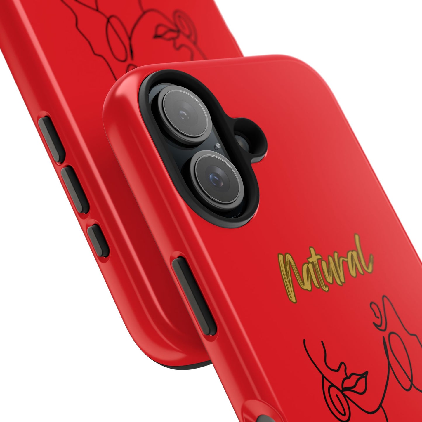 Natural Woman Lips (BL)Tough Phone Cases RED