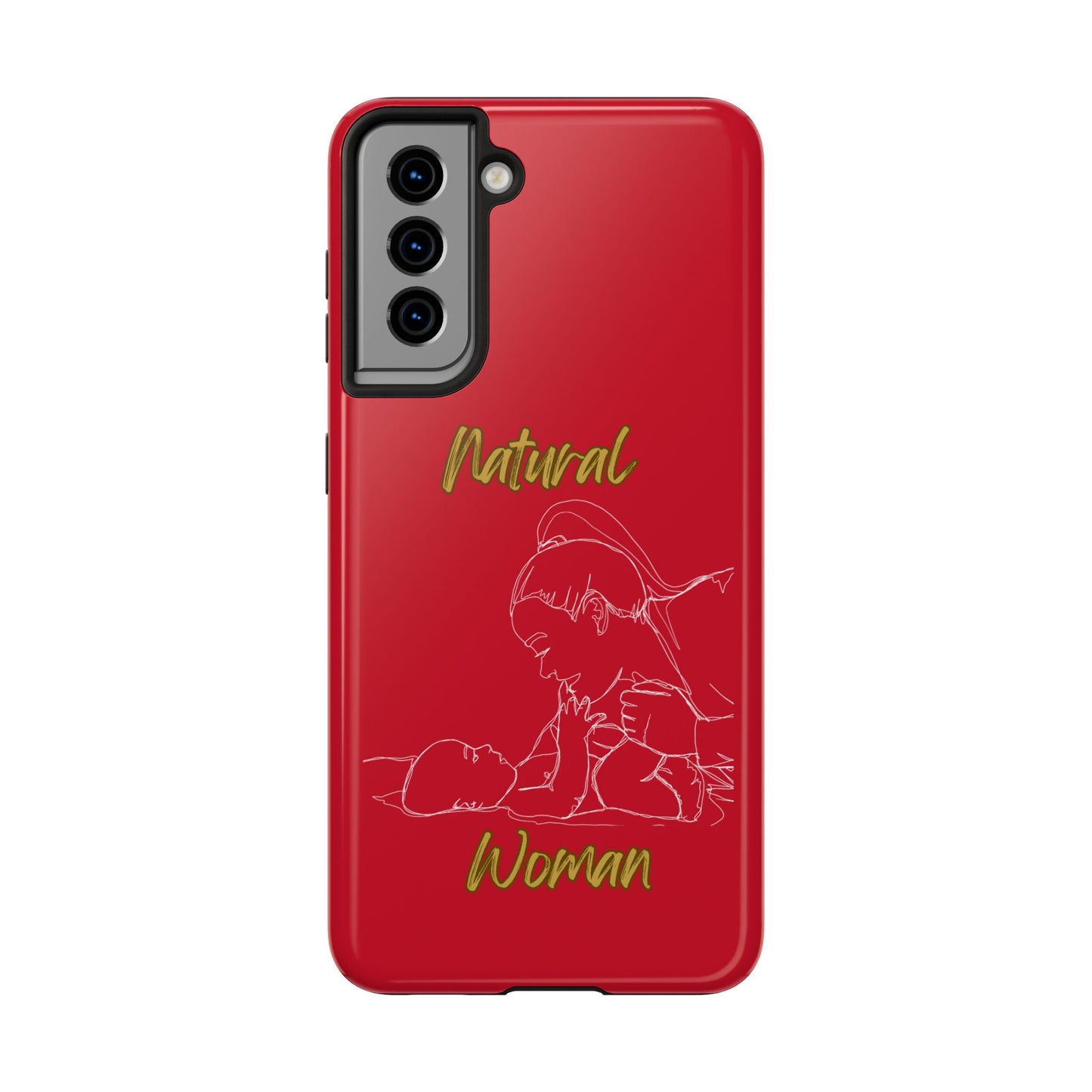 Natural Woman New Life (WL)Tough Phone Cases DARK RED