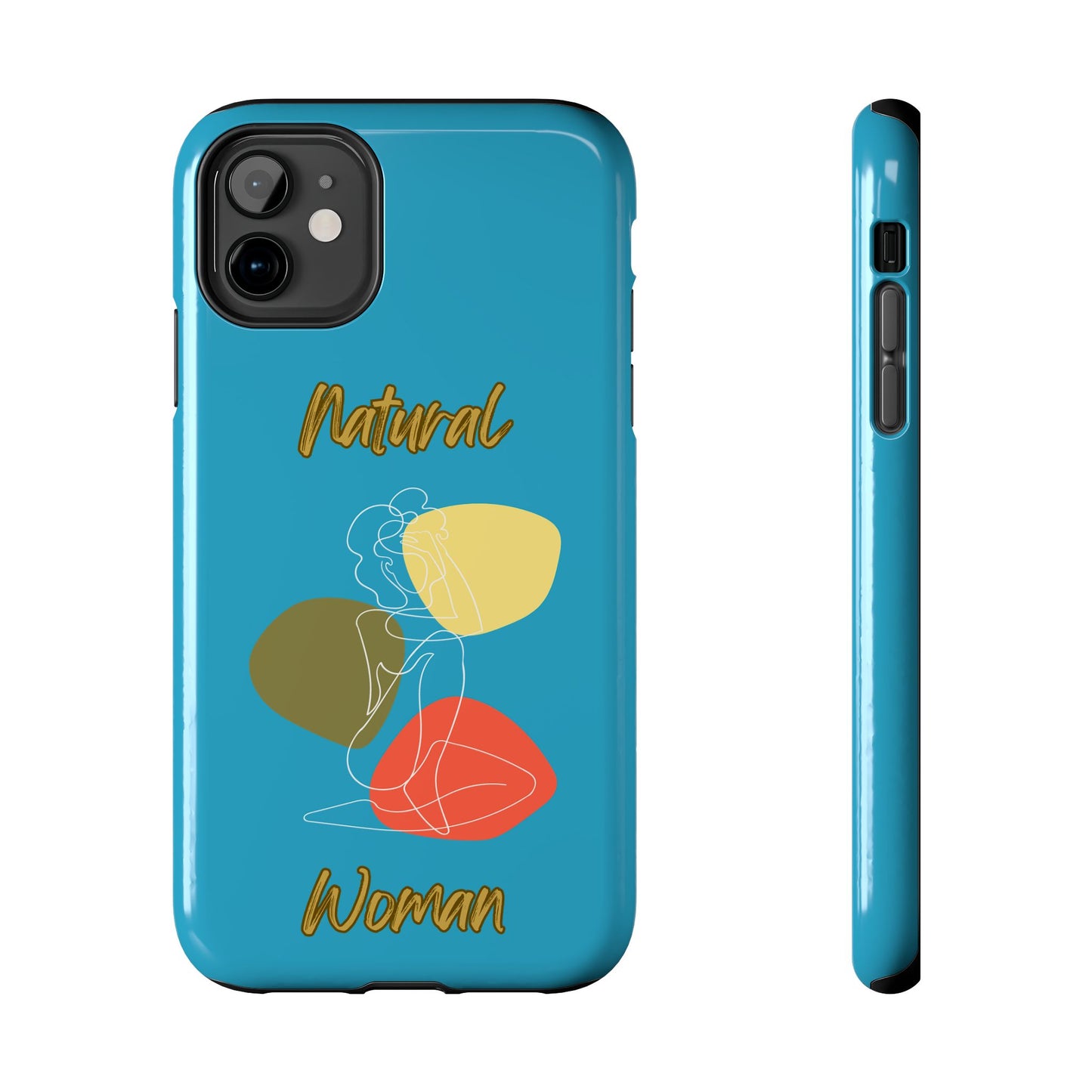 Natural Woman Colorful Pose (WL)Tough Phone Cases TURQUOISE