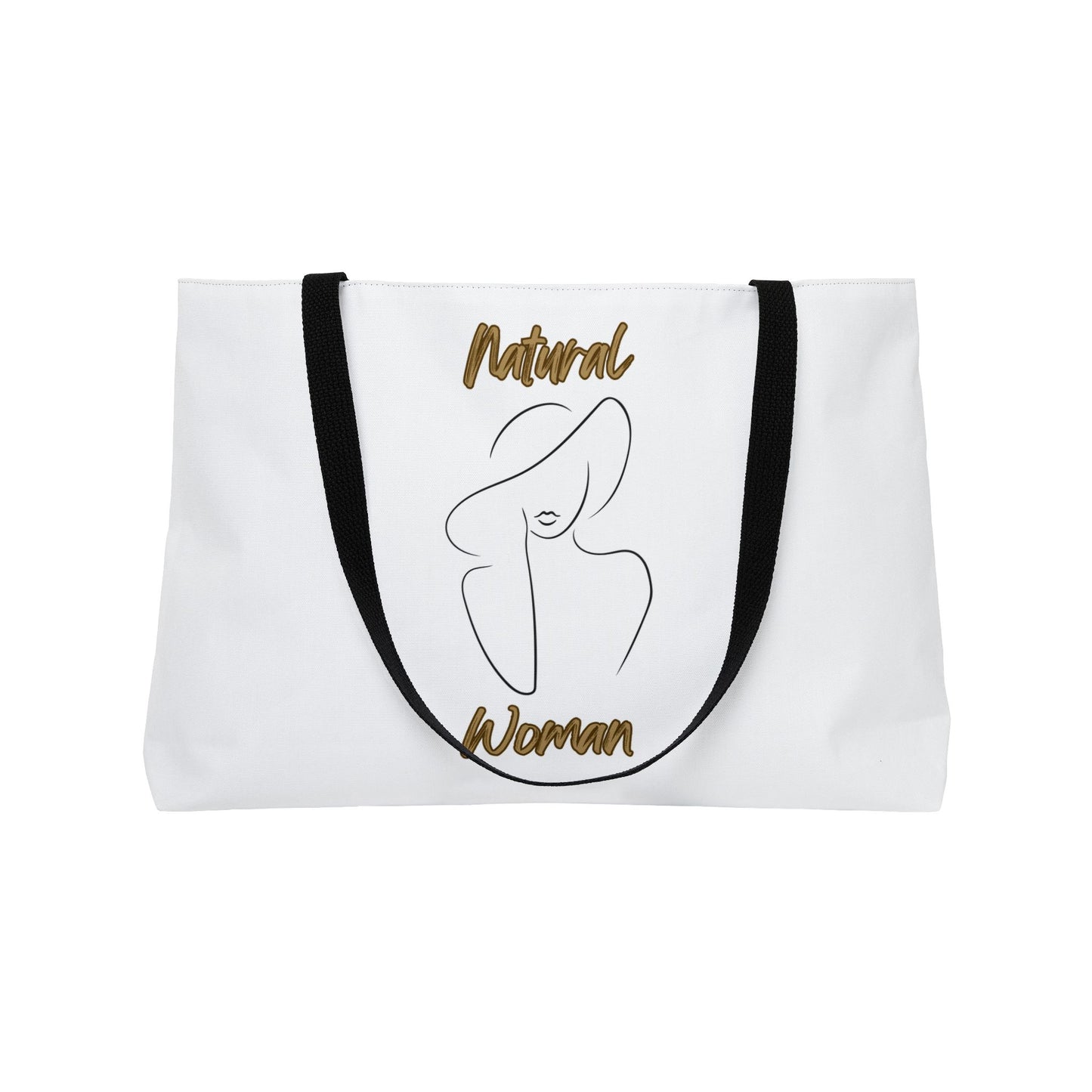 Natural Woman Sun Hat (BL) Weekender Tote Bag WHITE