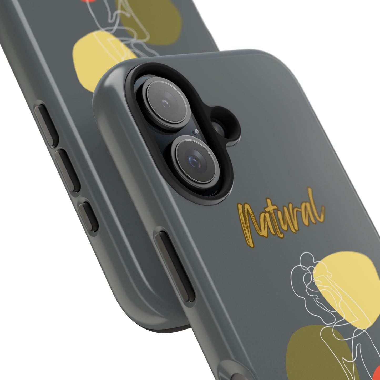 Natural Woman Colorful Pose (WL)Tough Phone Cases DARK GREY