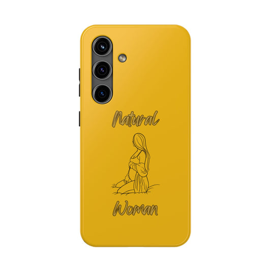 Natural Woman Expecting (BL)Tough Phone Cases YELLOW