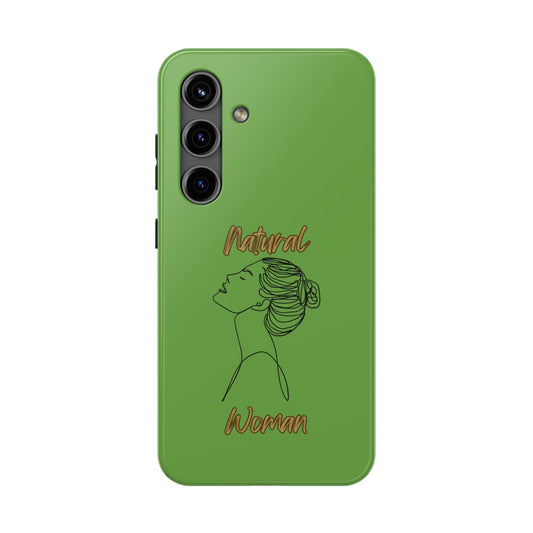 Natural Woman Wet Bun (BL) Tough Phone Cases GREEN