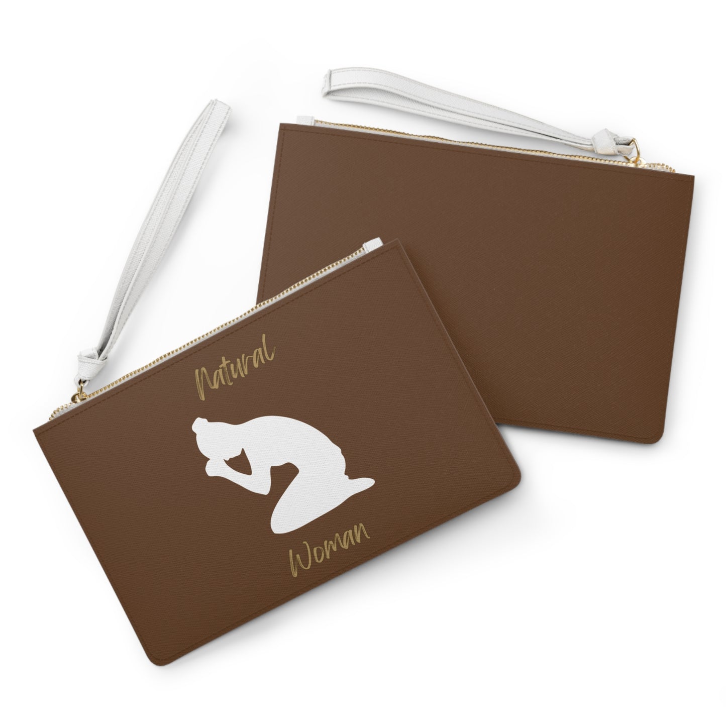 Natural Woman Pray (WL) Clutch Bag BROWN