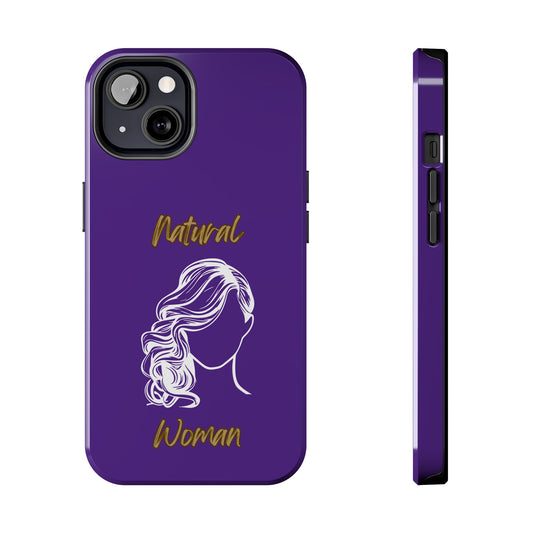 Natural Woman Long Curl (WL)Tough Phone Cases PURPLE