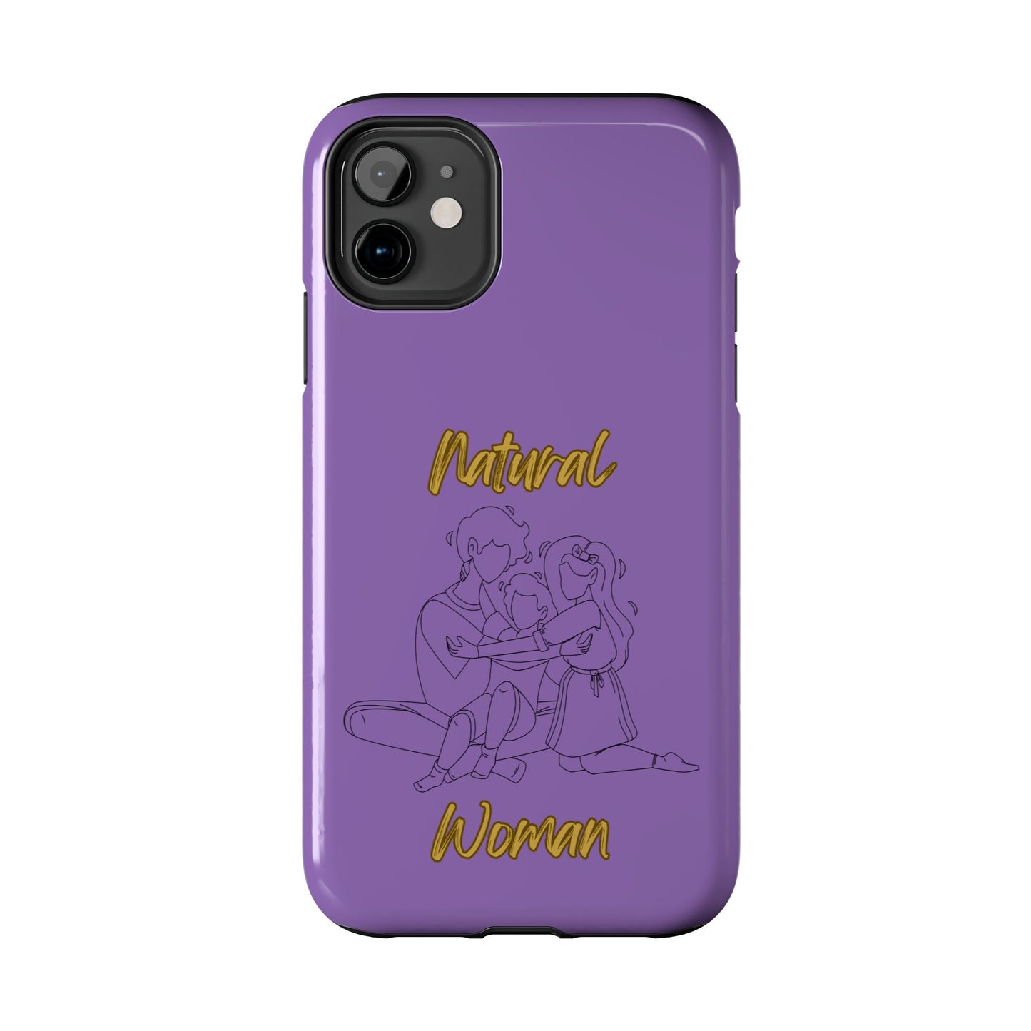 Natural Woman Bear Hugs (BL) Tough Phone Cases LIGHT PURPLE