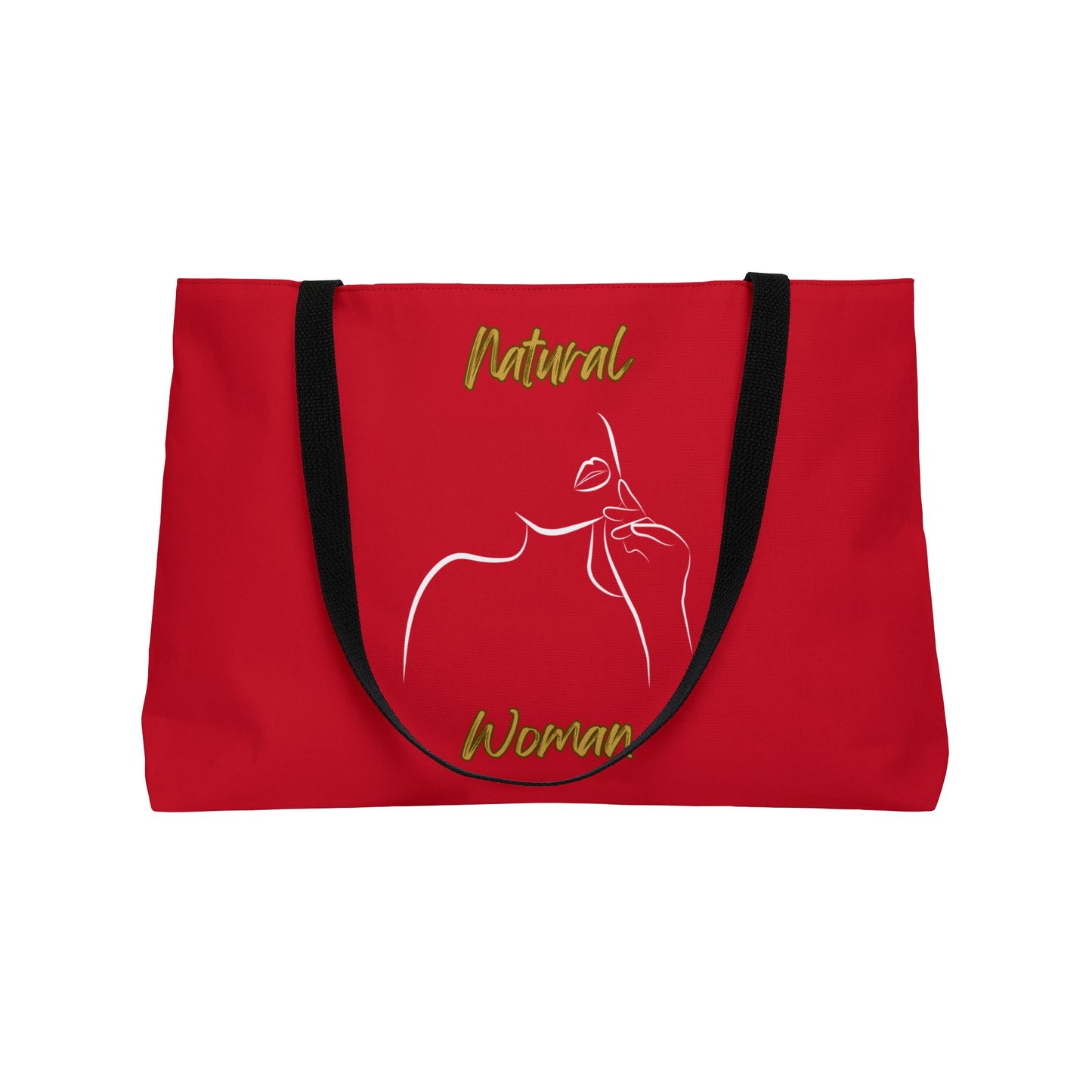 Natural Woman Chin Up (WL) Weekender Tote Bag DARK RED