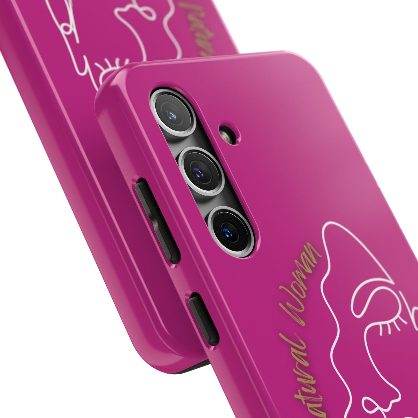 Natural Woman Half Face (WL)Tough Phone Case PINK