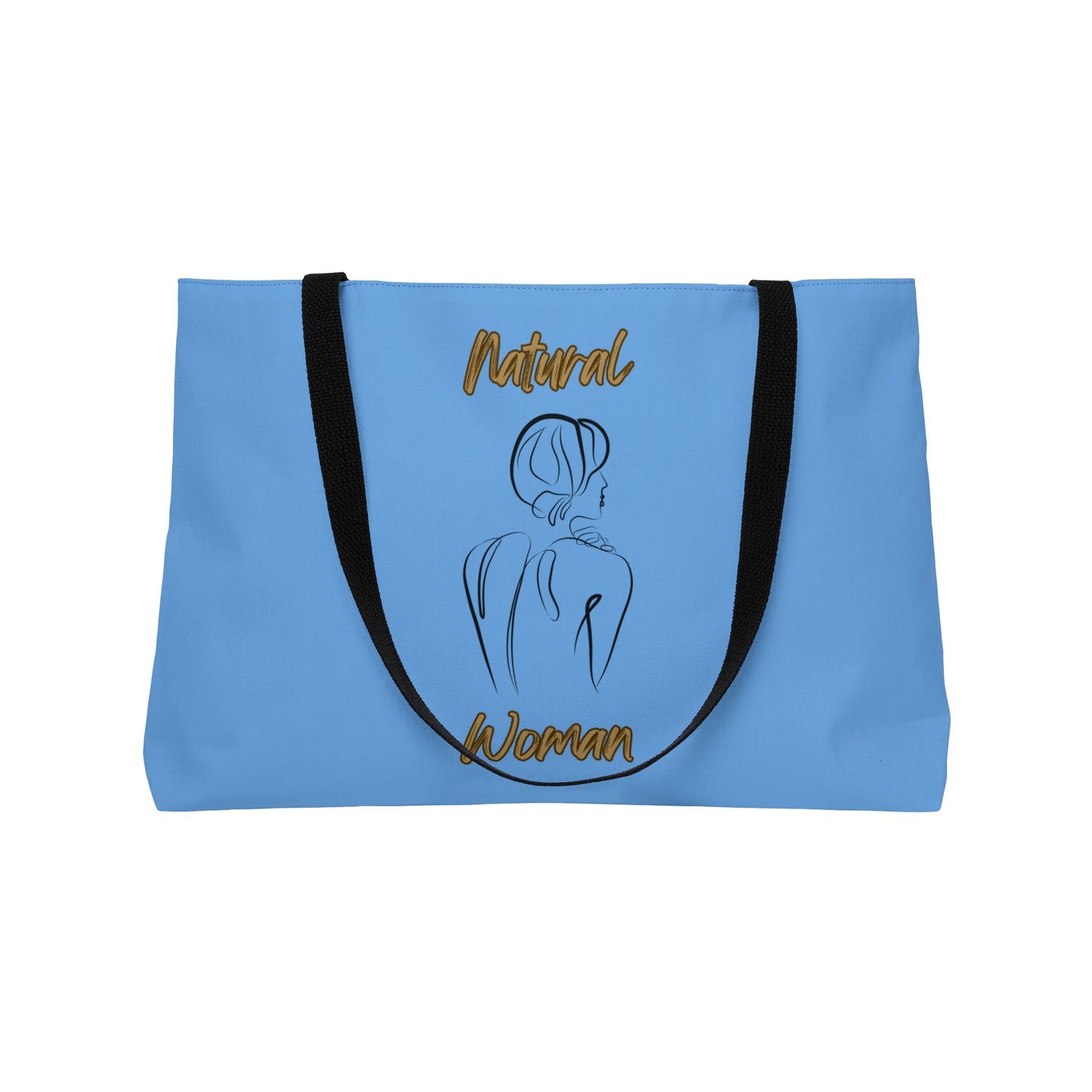 Natural Woman Back (BL) Weekender Tote Bag LIGHT BLUE
