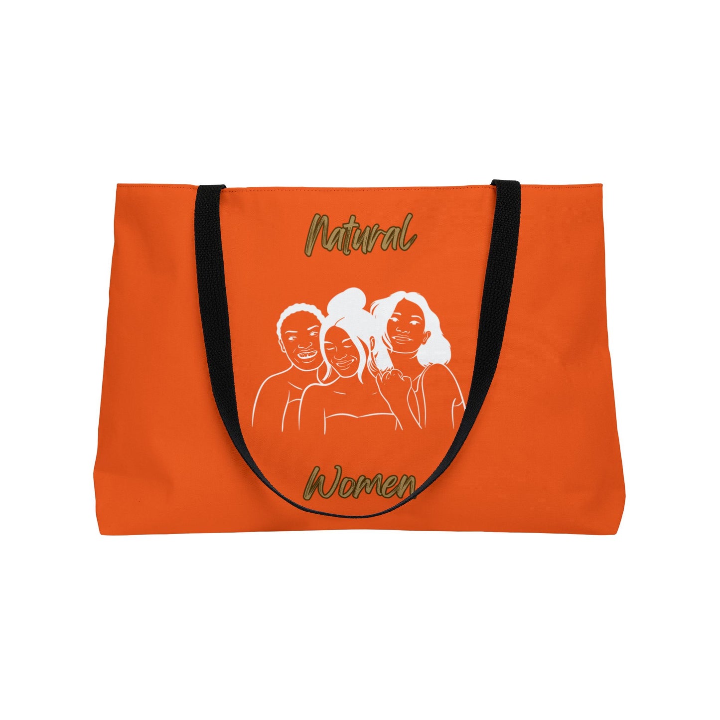 Natural Women Laughing Friends (WL) Weekender Tote Bag ORANGE