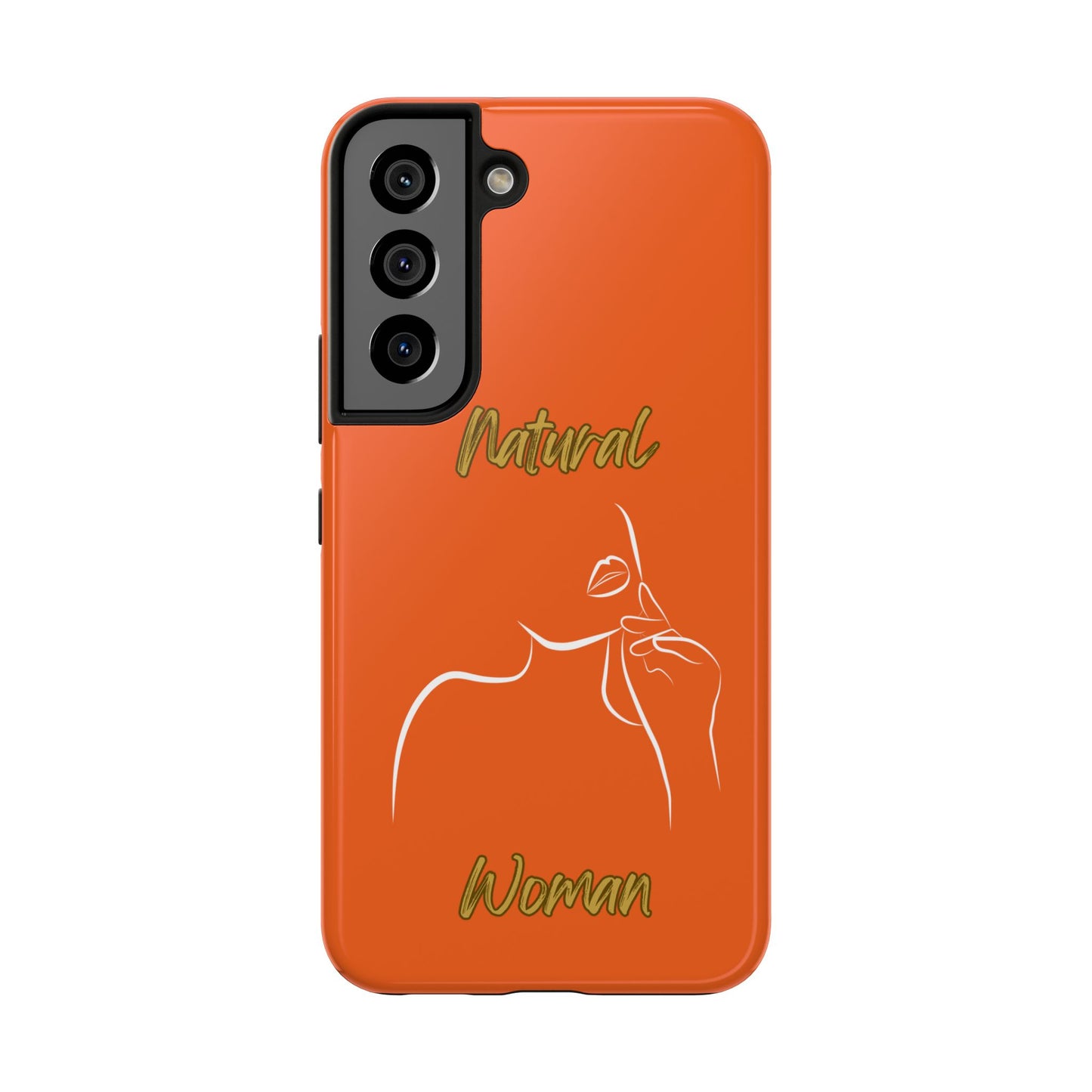 Natural Woman Chin Up (WL)Tough Phone Cases ORANGE