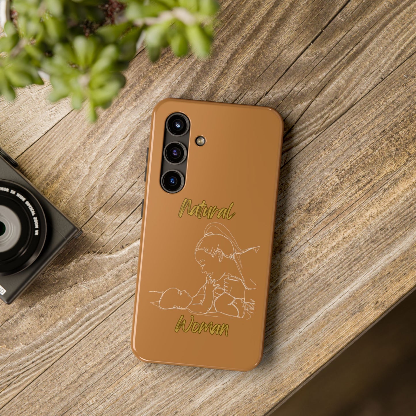 Natural Woman New Life (WL)Tough Phone Cases LIGHT BROWN