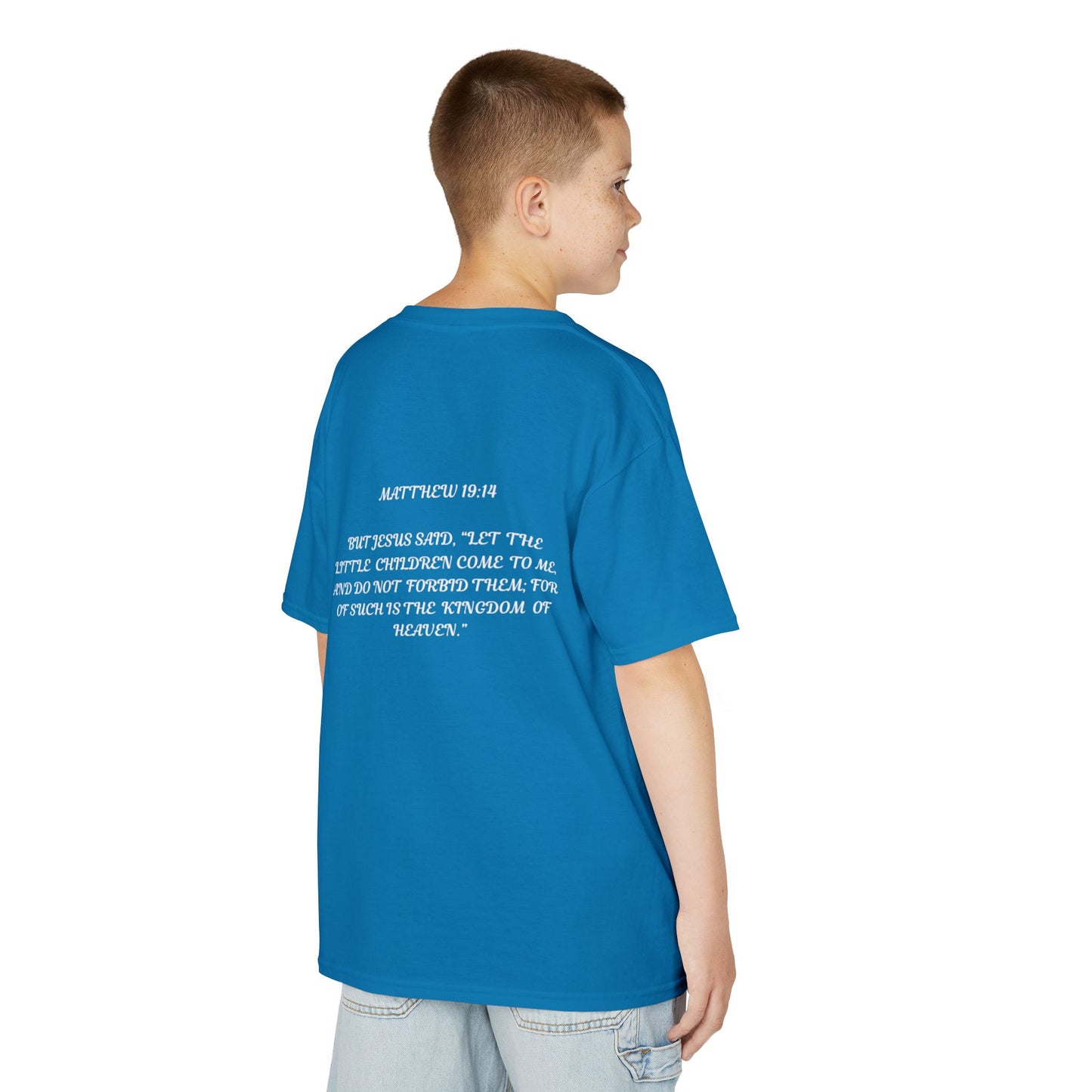 Children of the King Inspirational Kids Cotton T-Shirt (BL)