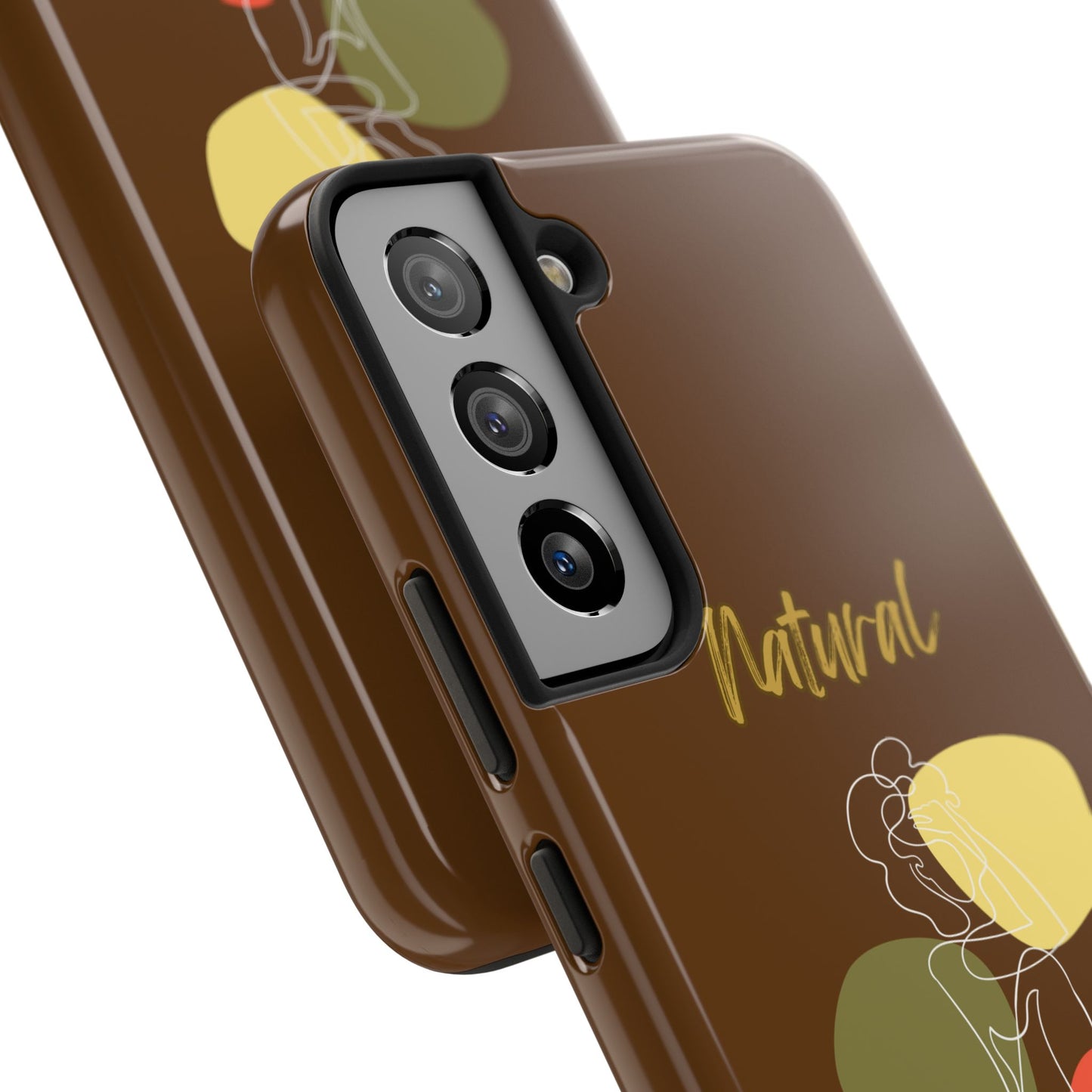 Natural Woman Colorful Pose (WL)Tough Phone Cases BROWN