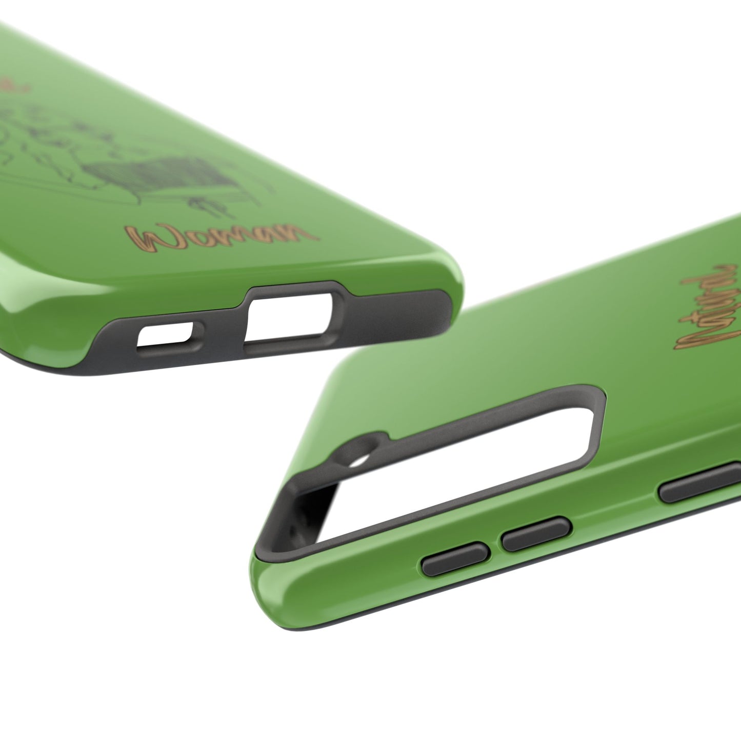 Natural Woman Thinking (BL)Tough Phone Cases GREEN