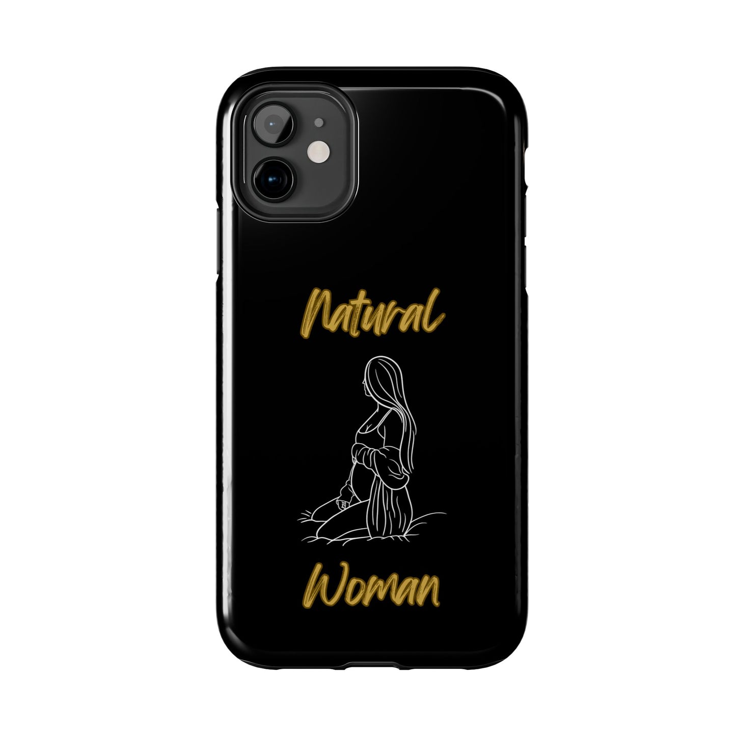 Natural Woman Expecting (WL)Tough Phone Cases BLACK