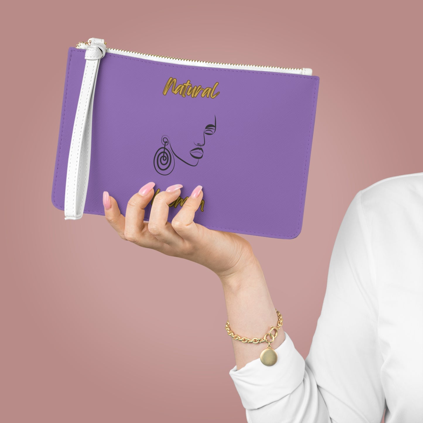Natural Woman Music In My Soul (BL) Clutch Bag LIGHT PURPLE