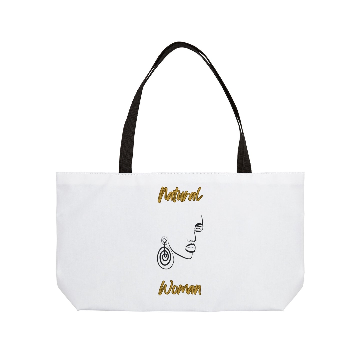 Natural Woman Music In My Soul (BL) Weekender Tote Bag WHITE