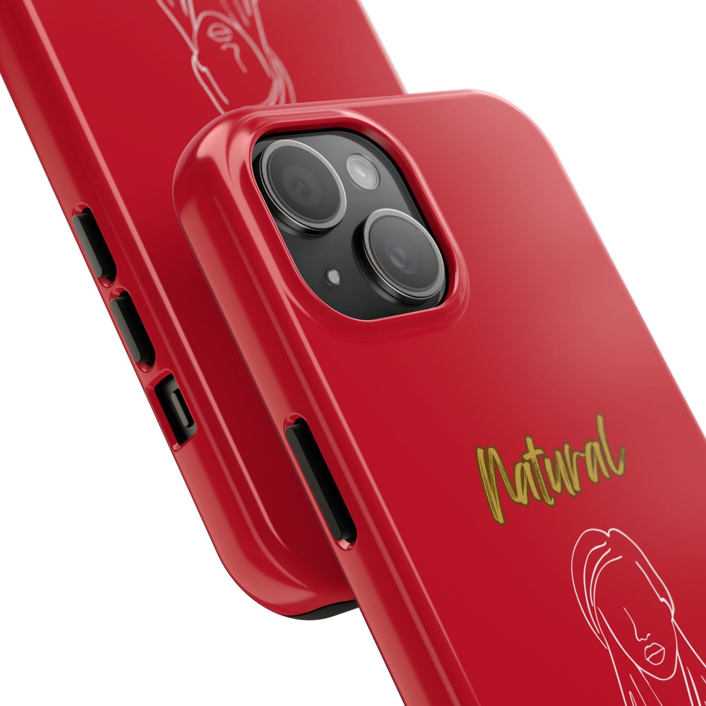 Natural Woman Content (WL)Tough Phone Cases DARK RED