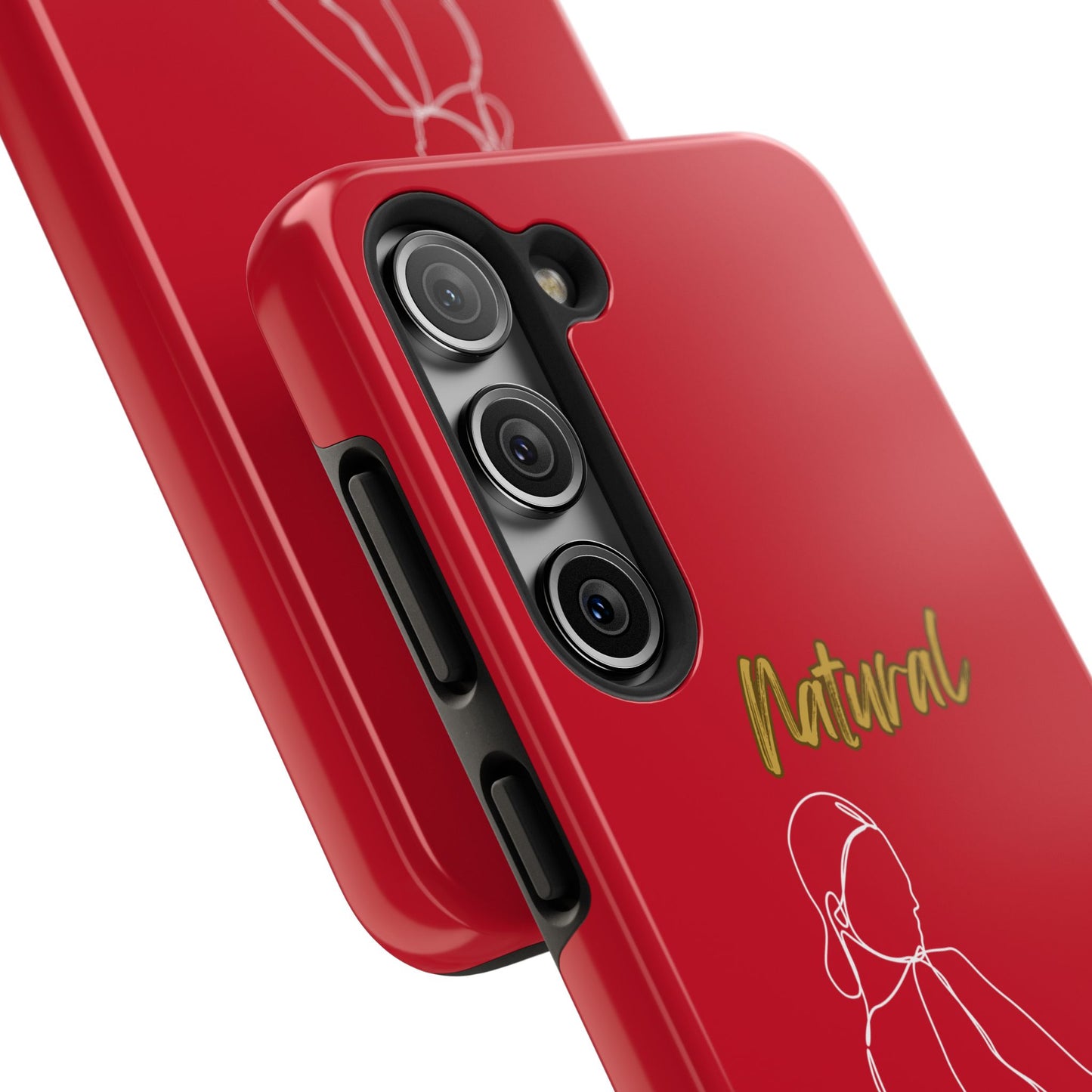 Natural Woman Hands Free (WL)Tough Phone Cases DARK RED