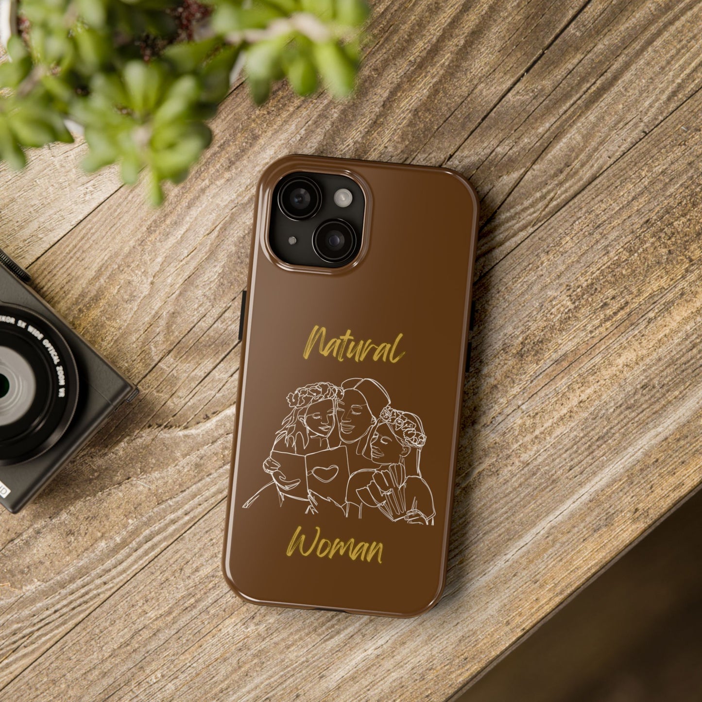 Natural Woman Me & My Girls (WL)Tough Phone Cases BROWN