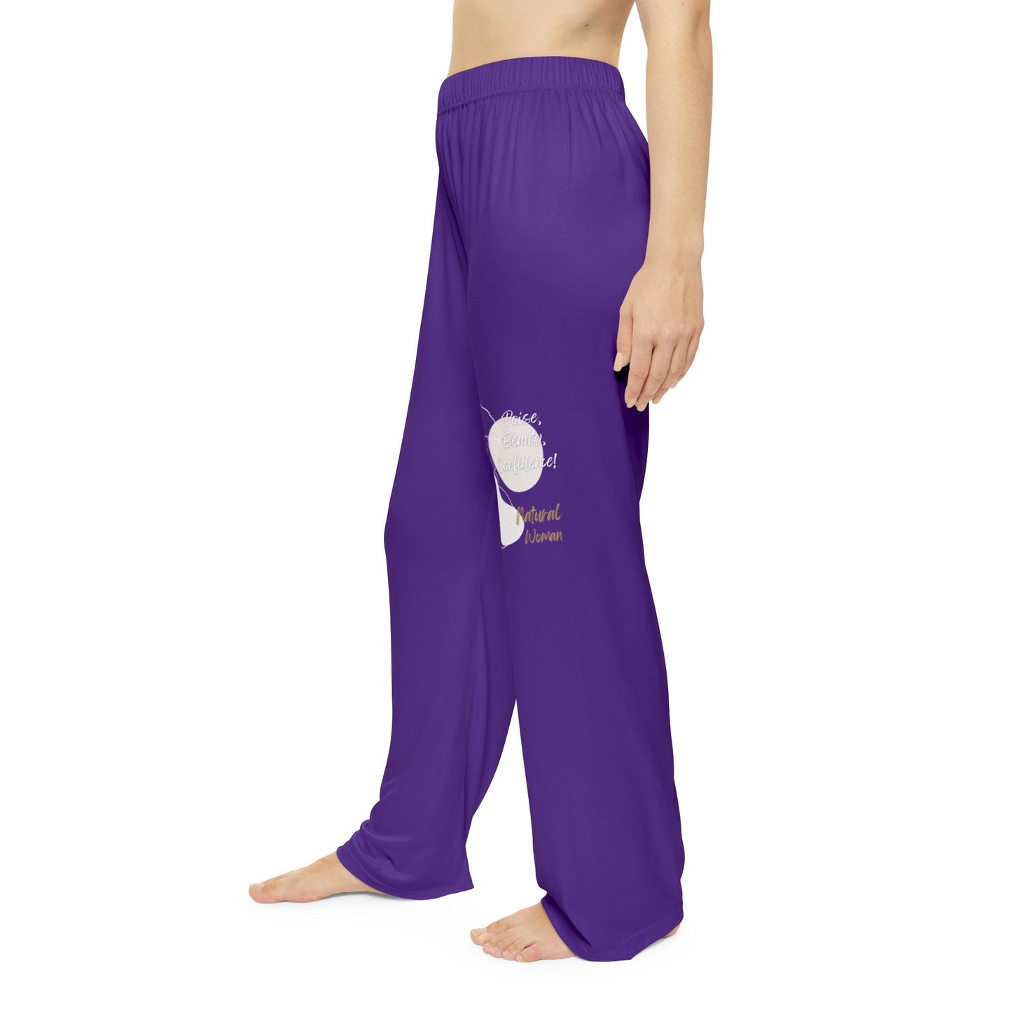 Natural Woman Puff (BL) Women's Pajama Pants PURPLE