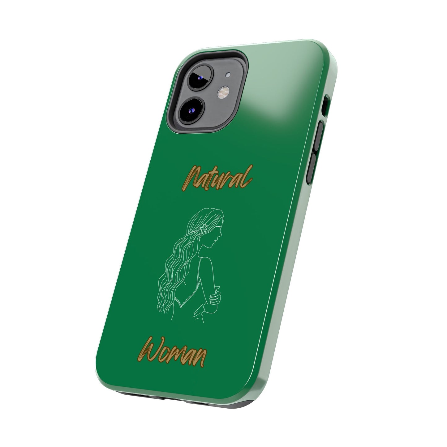 Natural Woman Young Woman (WL)Tough Phone Cases DARK GREEN