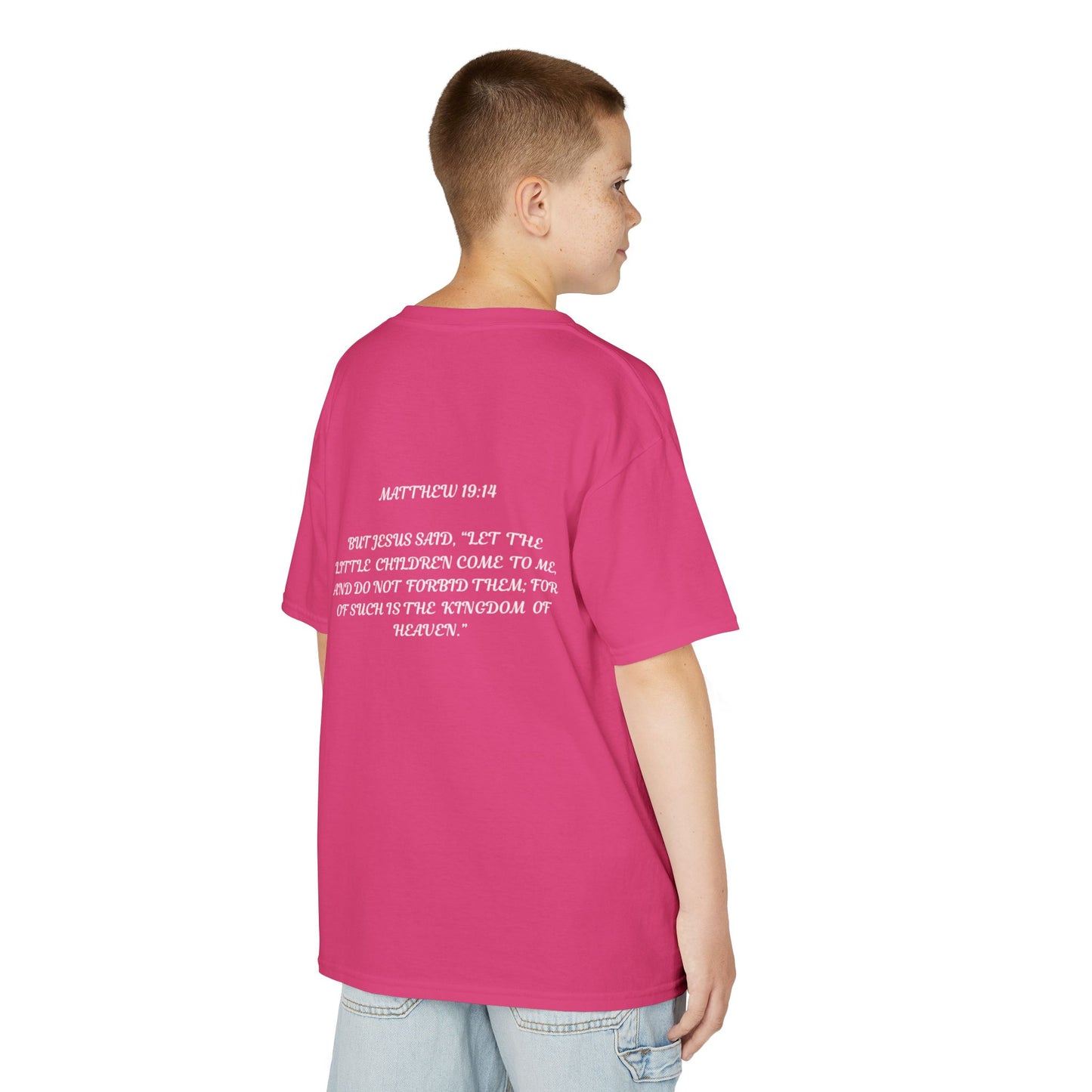 Children of the King Inspirational Kids Cotton T-Shirt (BL)