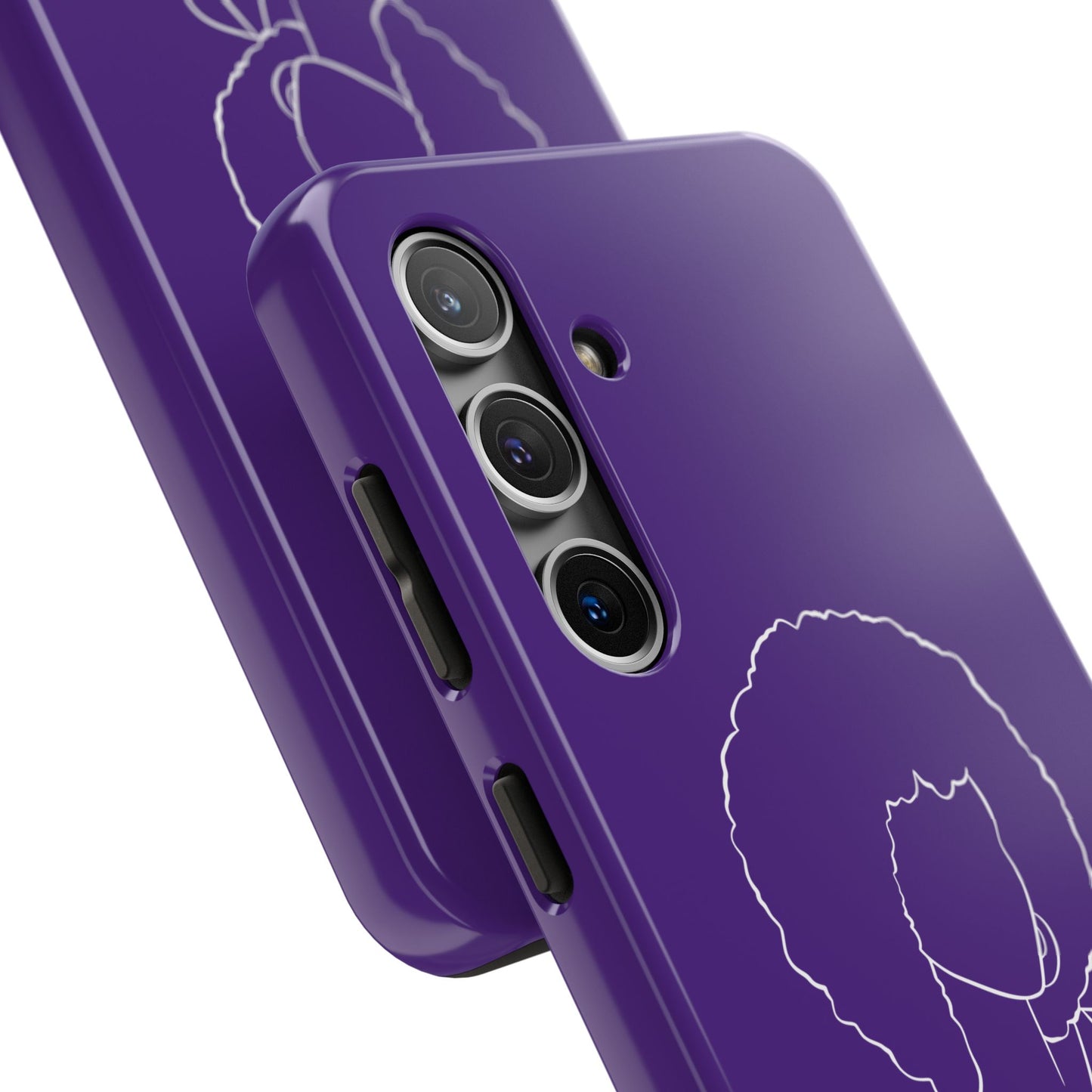 Natural Woman Afro (WL)Tough Phone Cases PURPLE