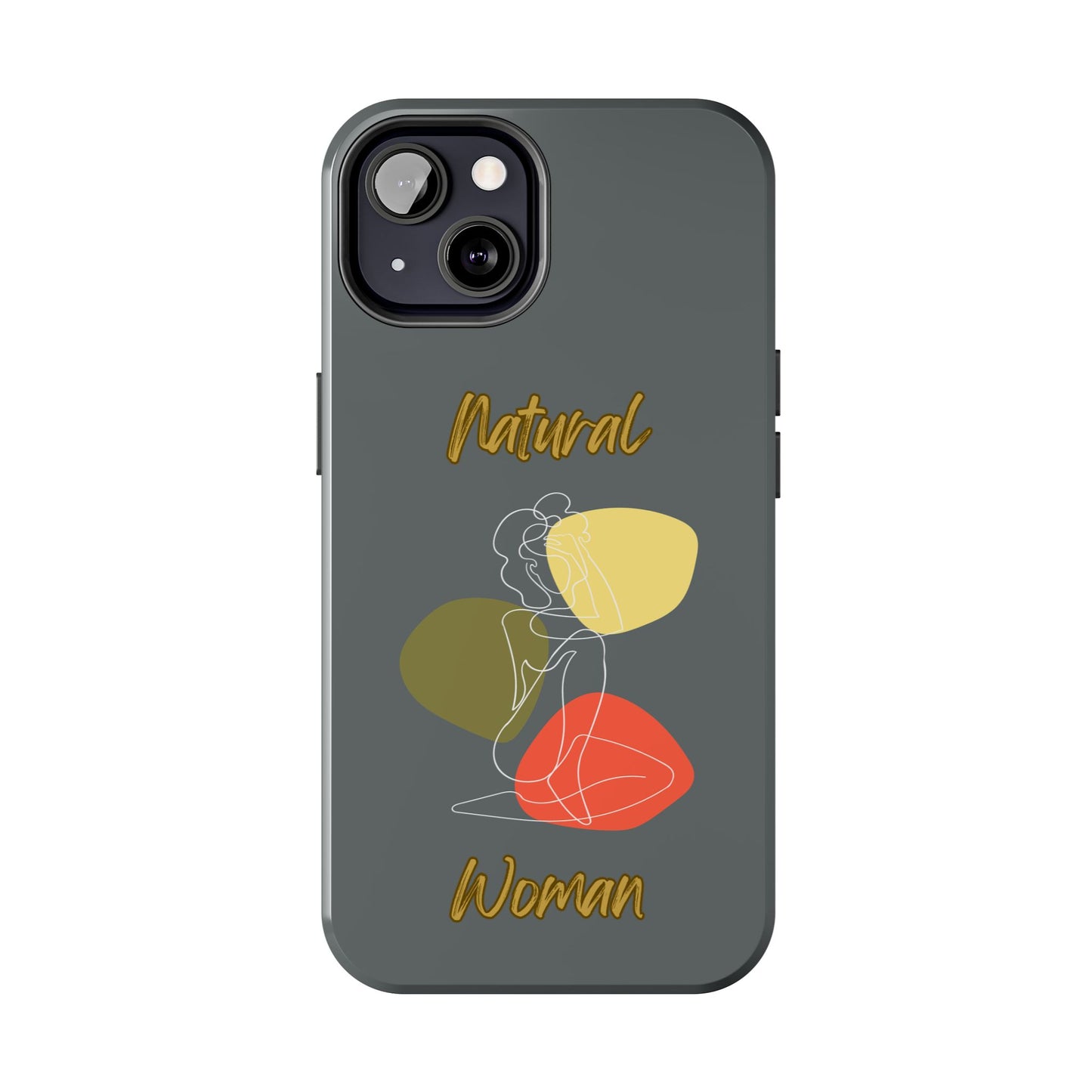 Natural Woman Colorful Pose (WL)Tough Phone Cases DARK GREY