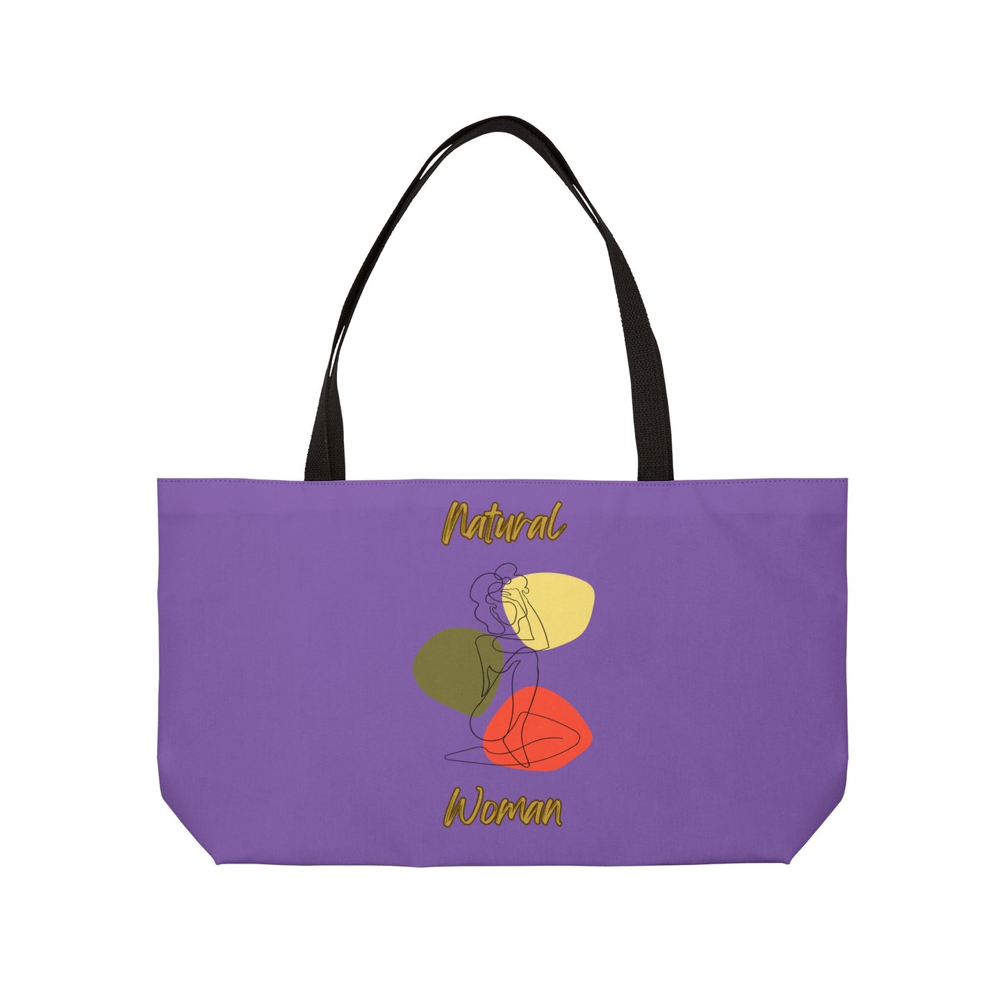Natural Woman Colorful Pose (BL) Weekender Tote Bag LIGHT PINK