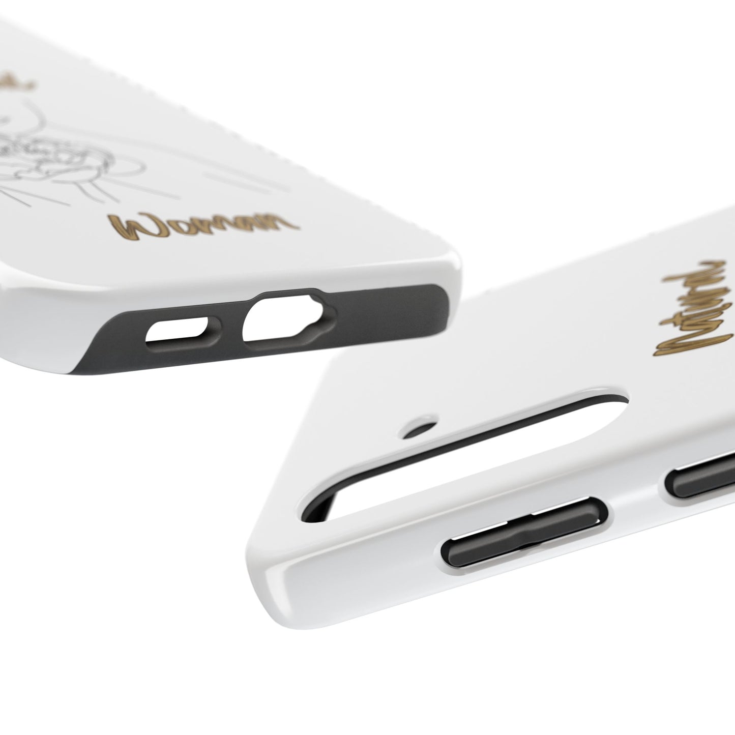 Natural Woman Kissed Flower (BL)Tough Phone Cases WHITE