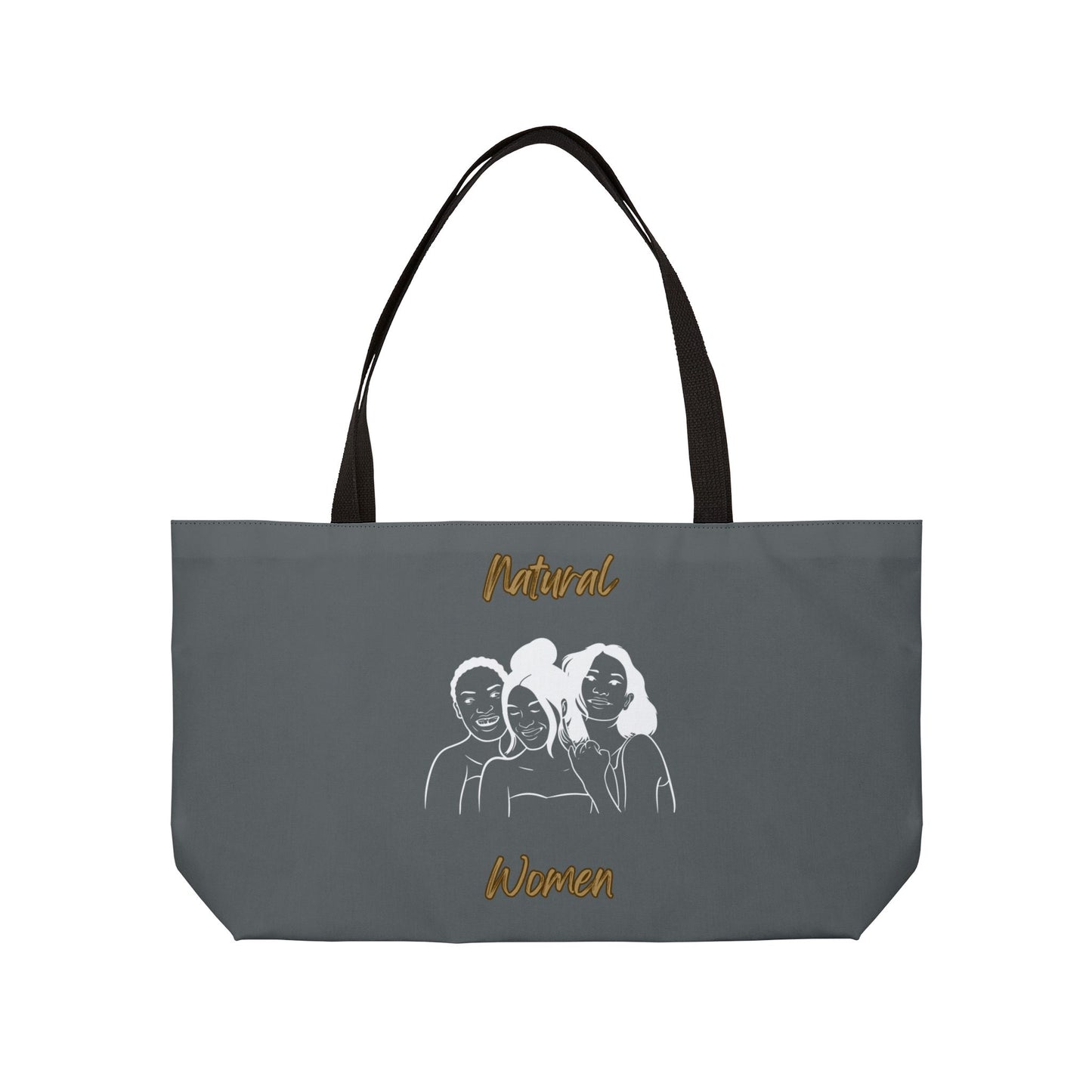 Natural Women Laughing Friends (WL) Weekender Tote Bag DARK GREY