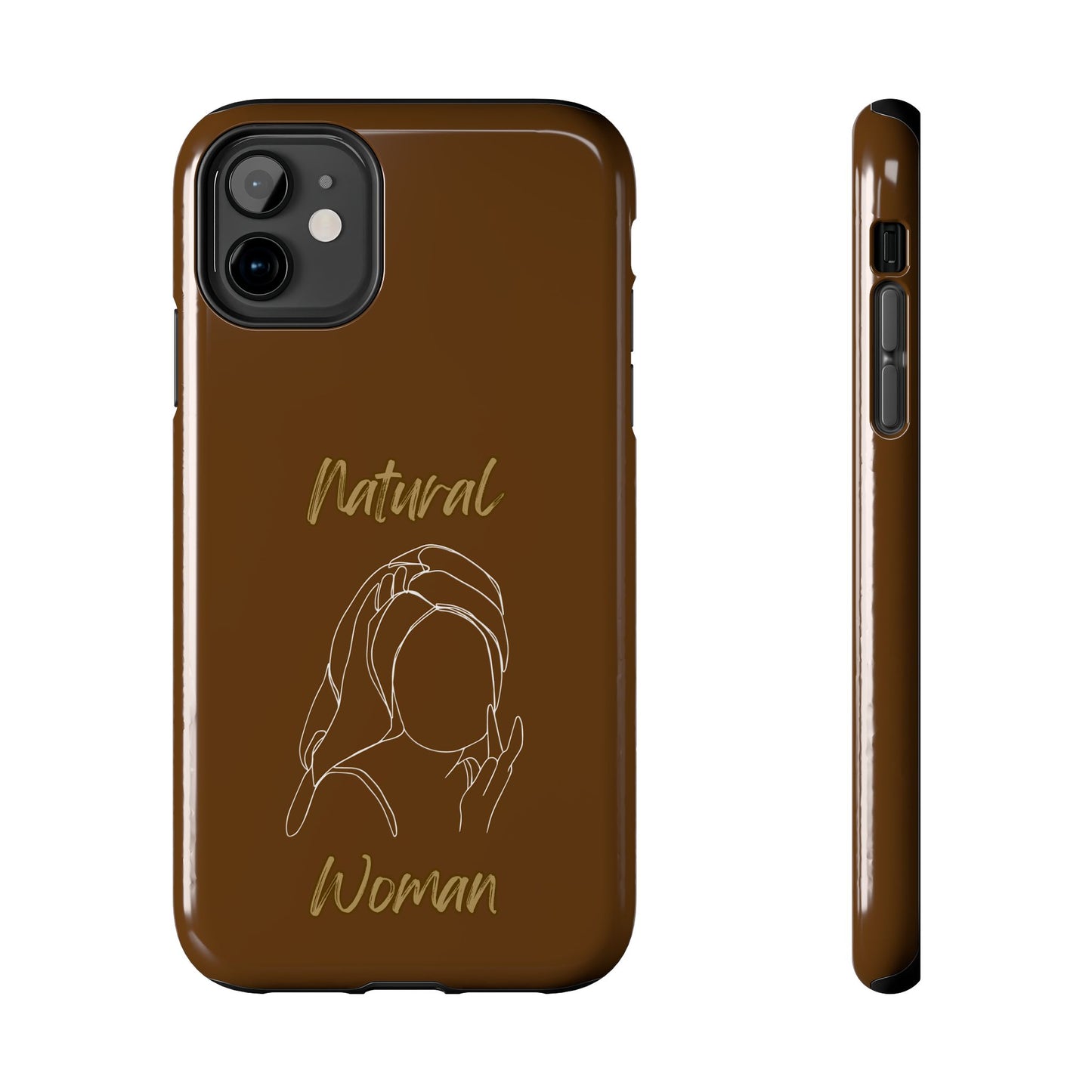 Natural Woman Towel Wrapped (WL)Tough Phone Cases BROWN