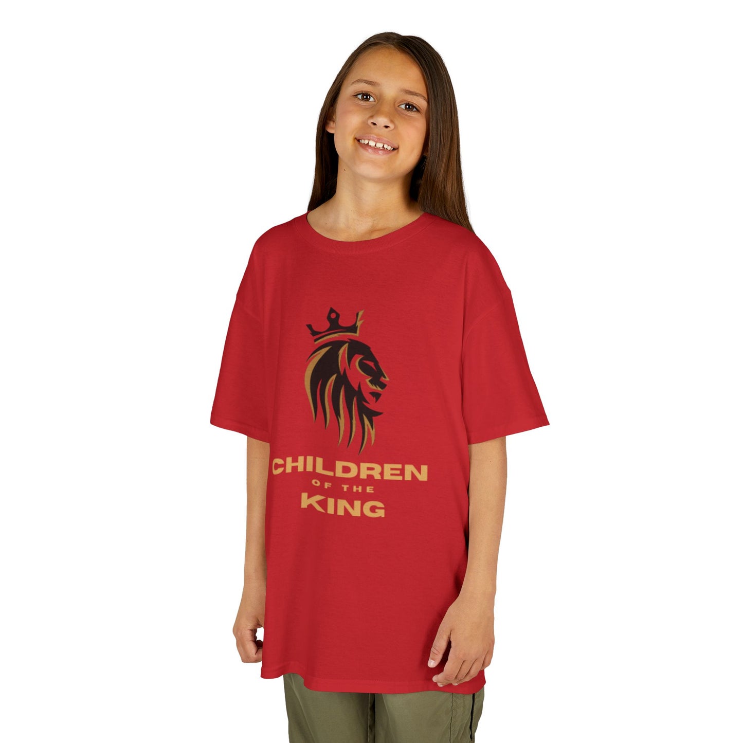 Children of the King Inspirational Kids Cotton T-Shirt (BL)