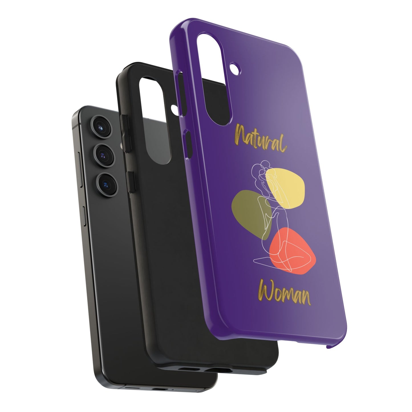 Natural Woman Colorful Pose (WL)Tough Phone Cases PURPLE