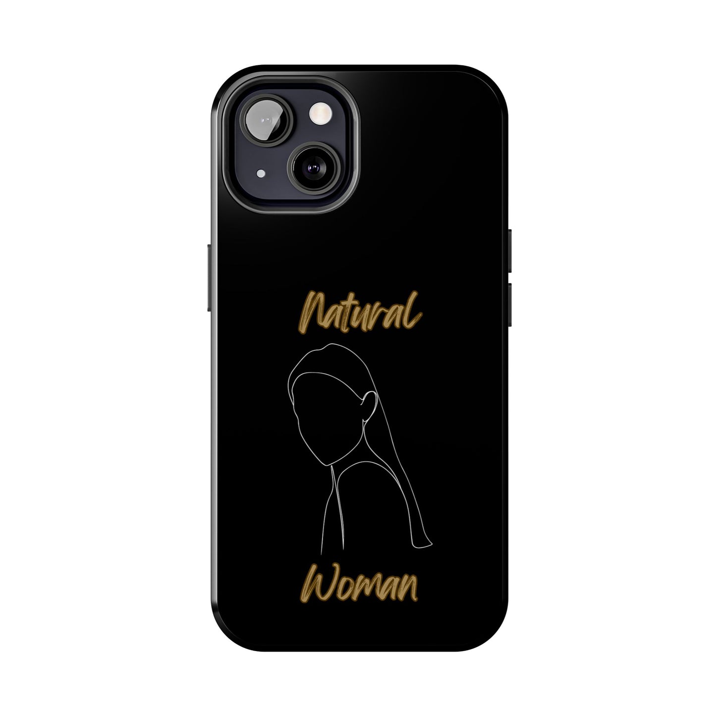 Natural Woman Tilted Look (WL) Tough Phone Cases BLACK