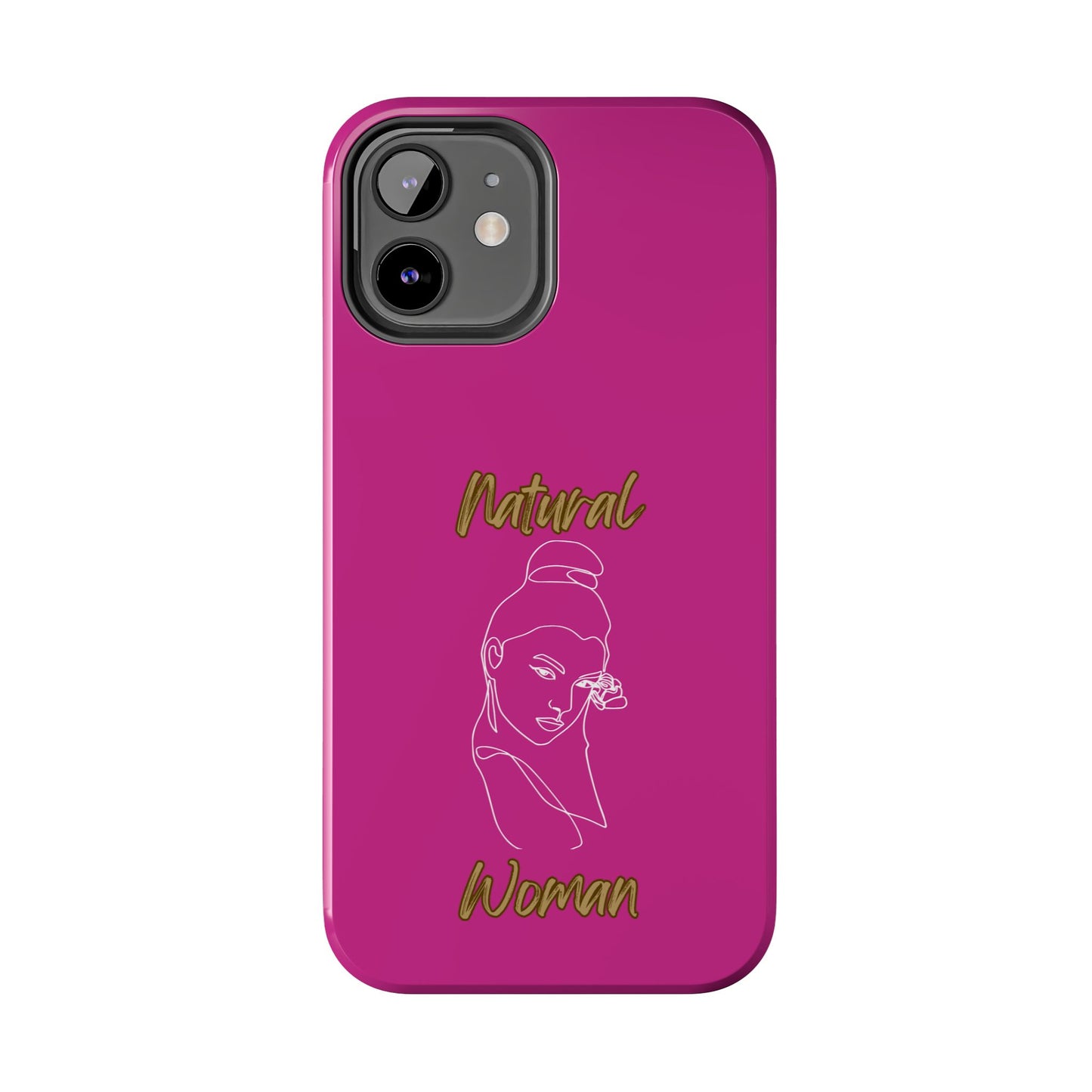 Natural Woman Sassy Bun (WL) Tough Phone Cases PINK