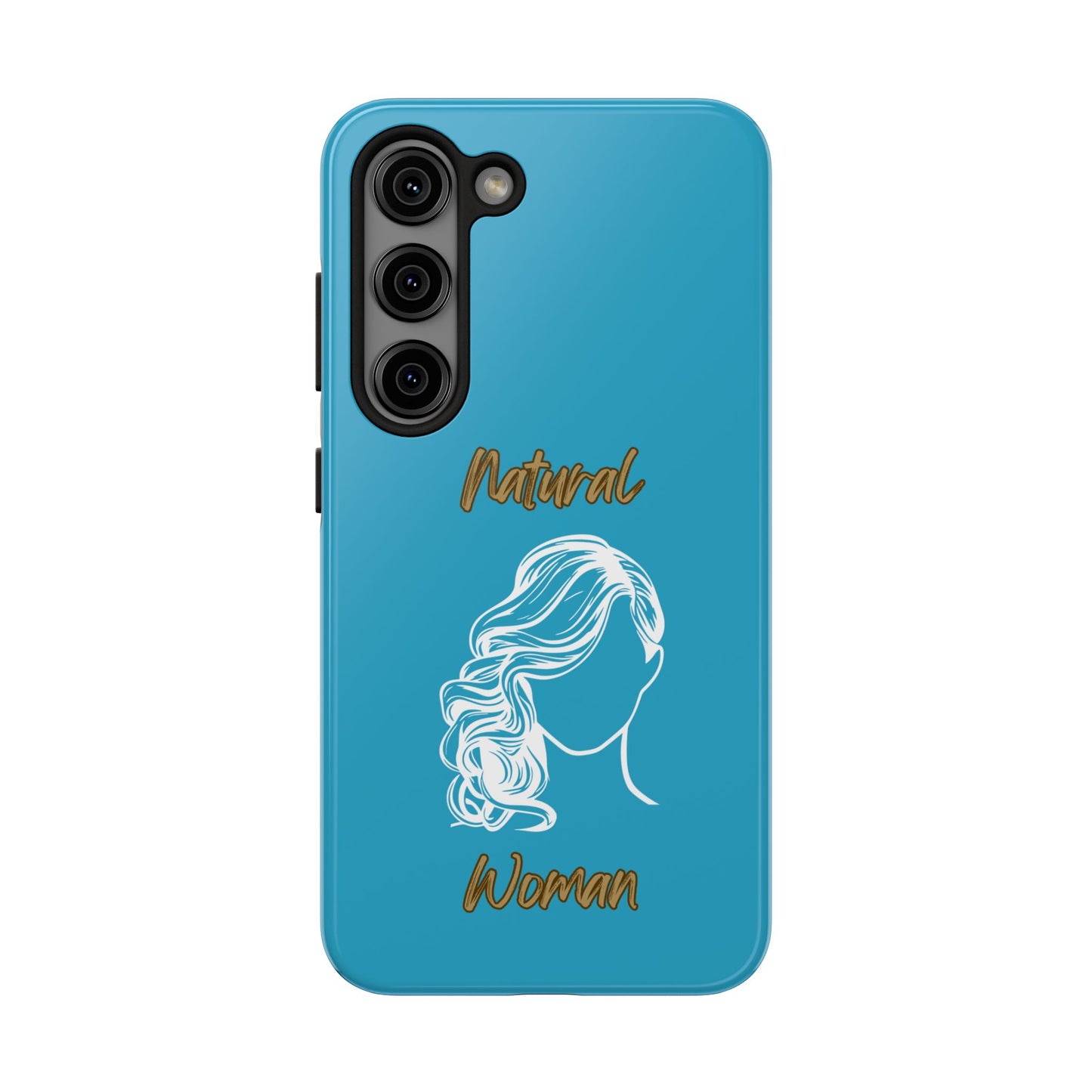 Natural Woman Long Curl (WL)Tough Phone Cases TURQUOISE