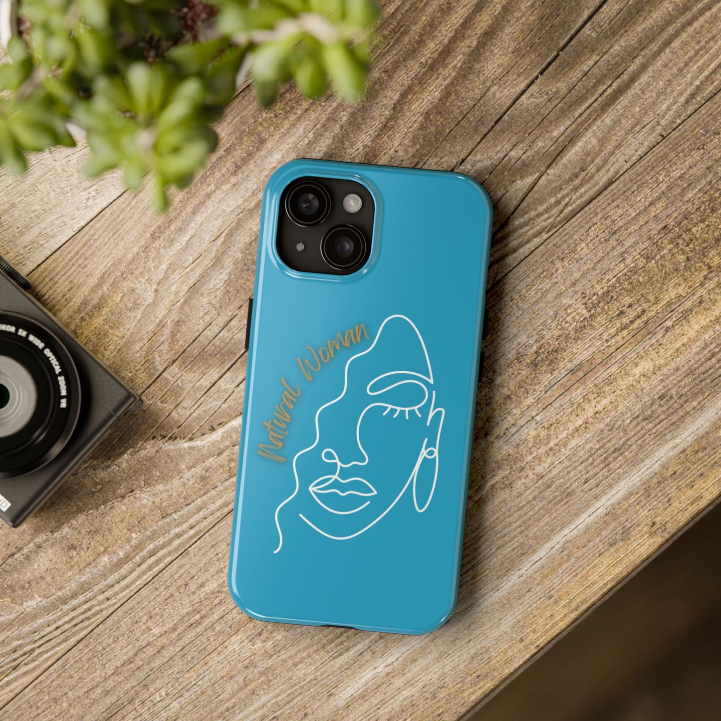 Natural Woman Half Face (WL)Tough Phone Case TURQUOISE